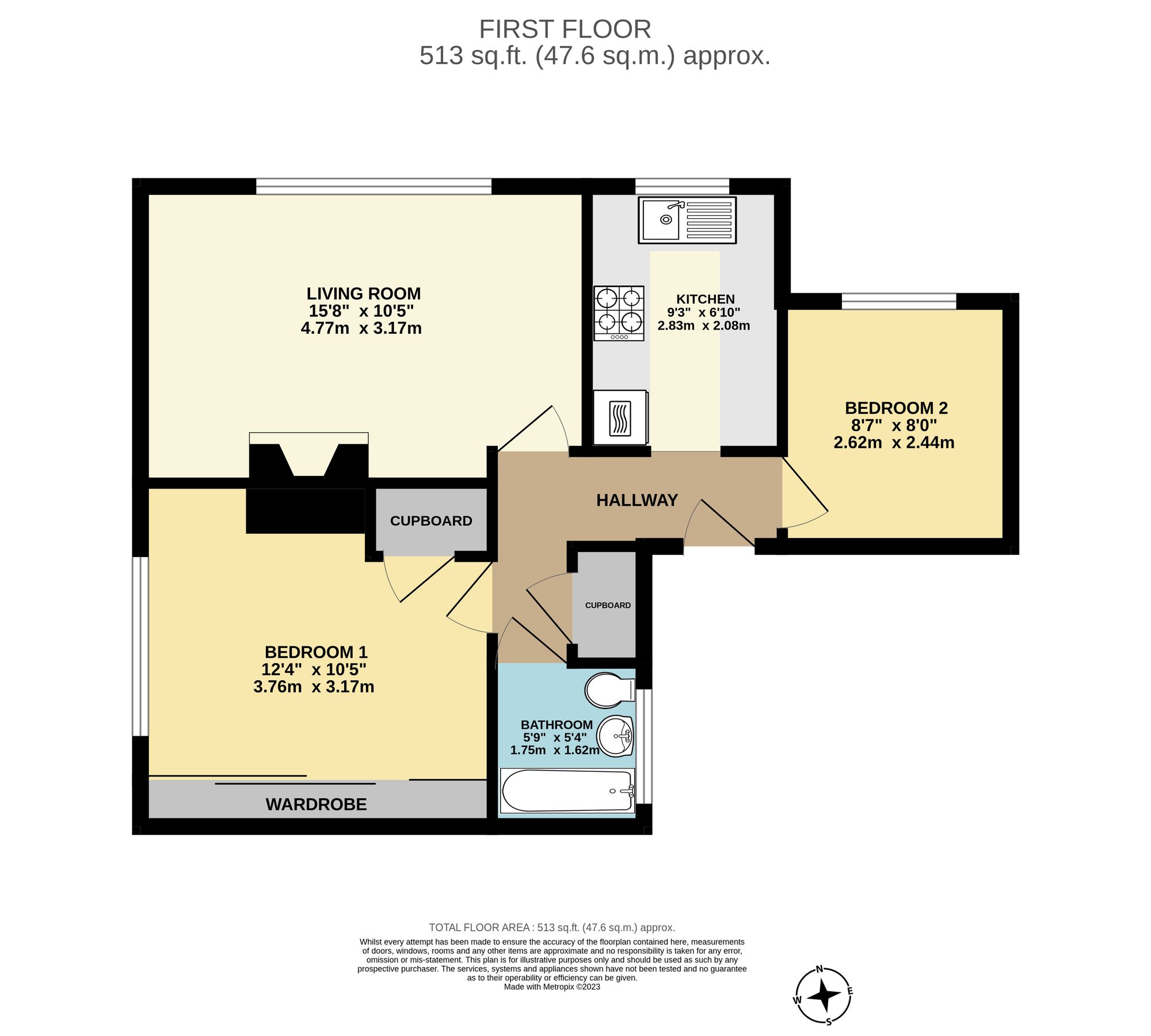 75a Arethusa Road, Rochester floorplan