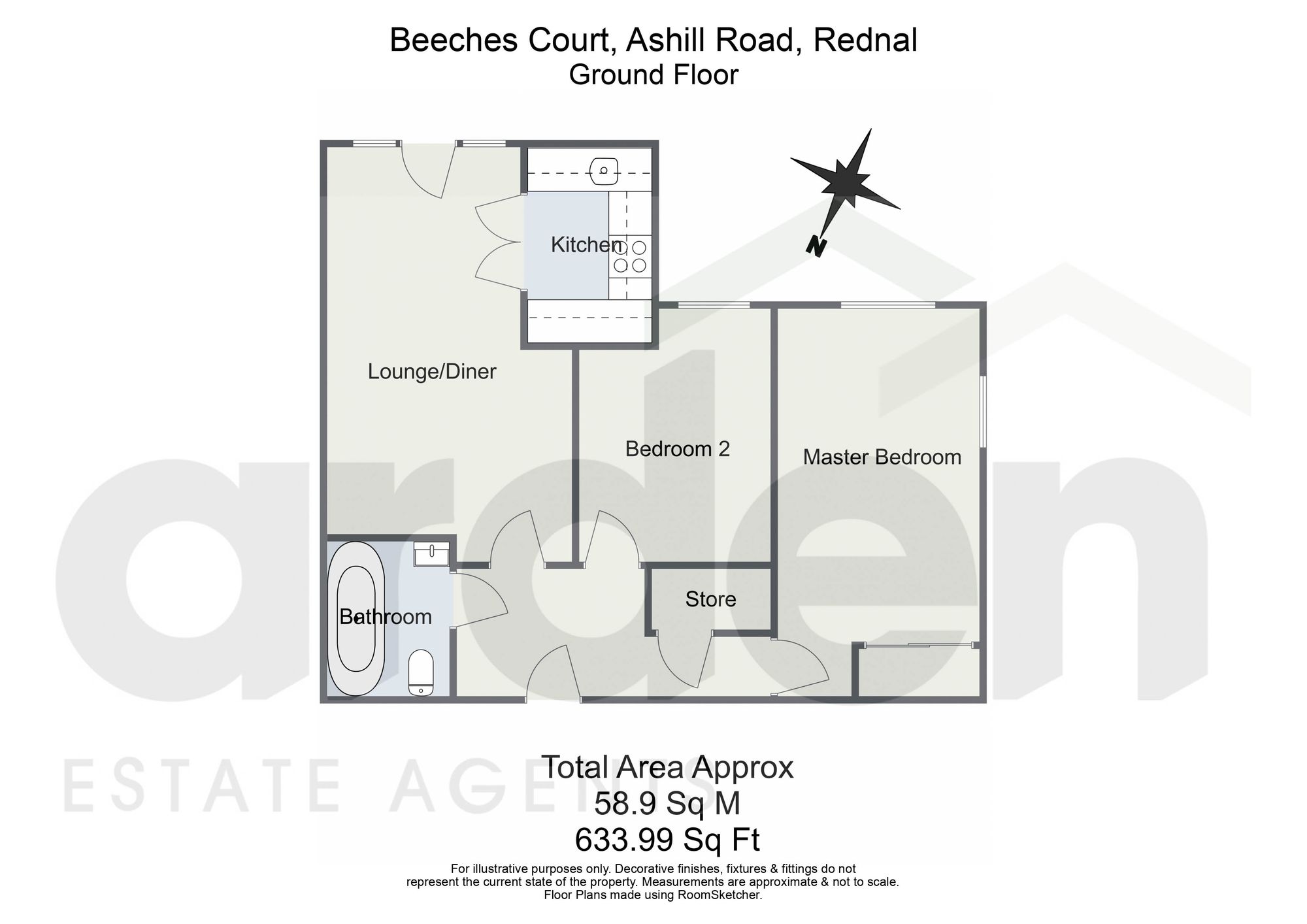 Flat 36, Beeches Court, Birmingham floorplan