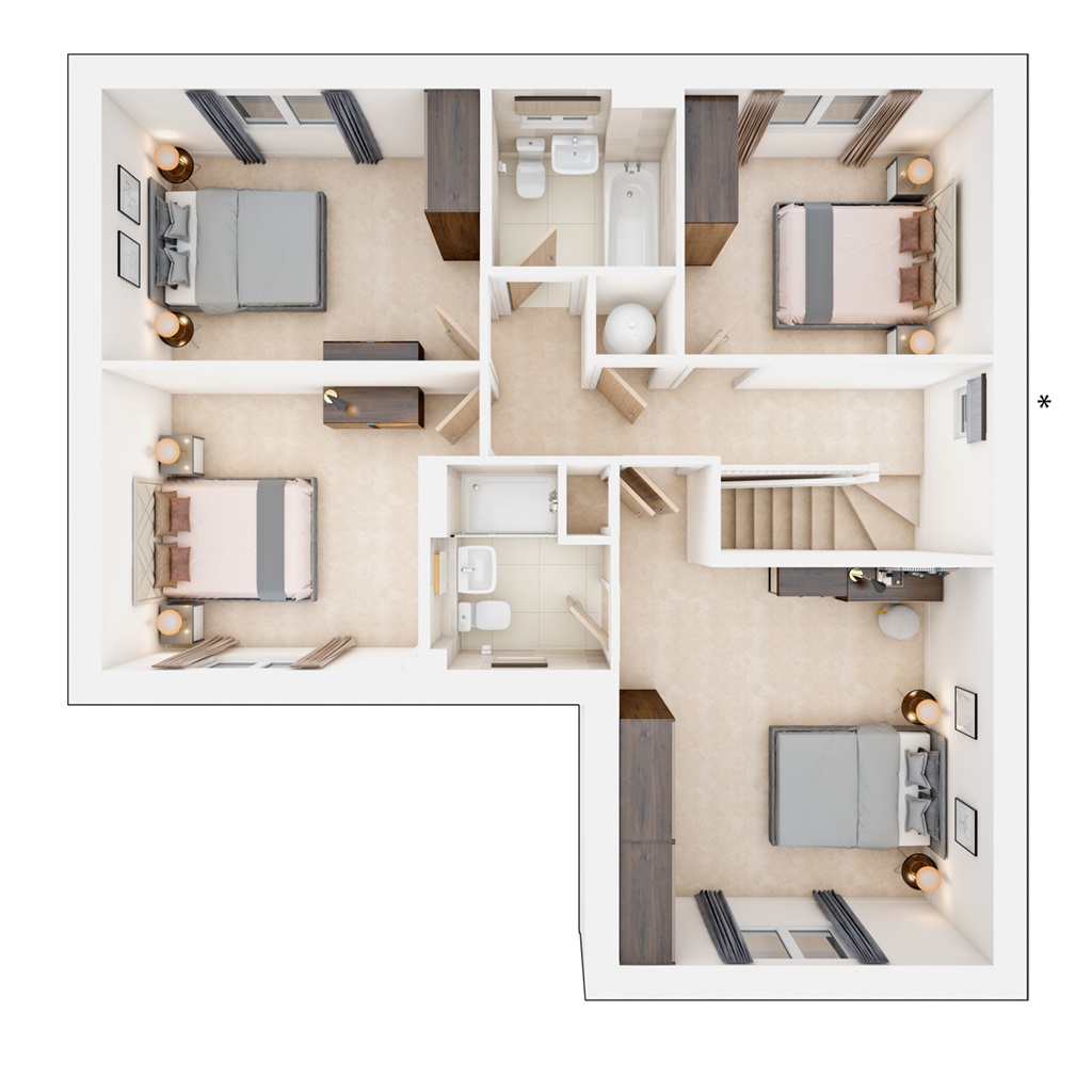 The Fakenham - Plot 438, Clare Garden Village, Off Llantwit Major Road, Cowbridge floorplan
