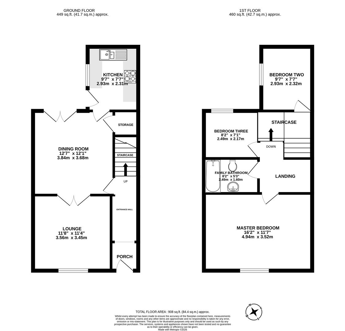107, Higher Walton Road, Preston floorplan