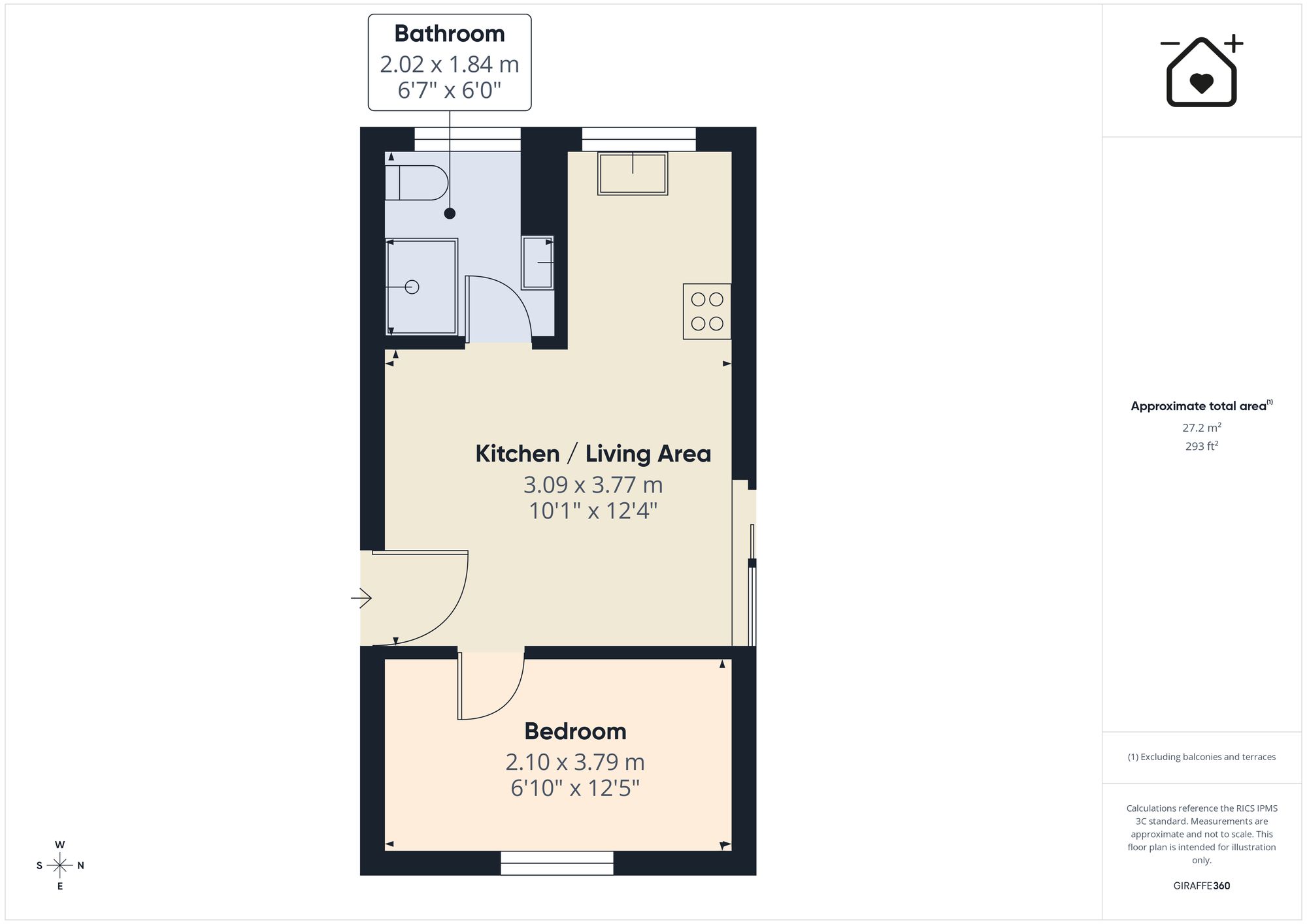103 Croft Court, Tenby floorplan