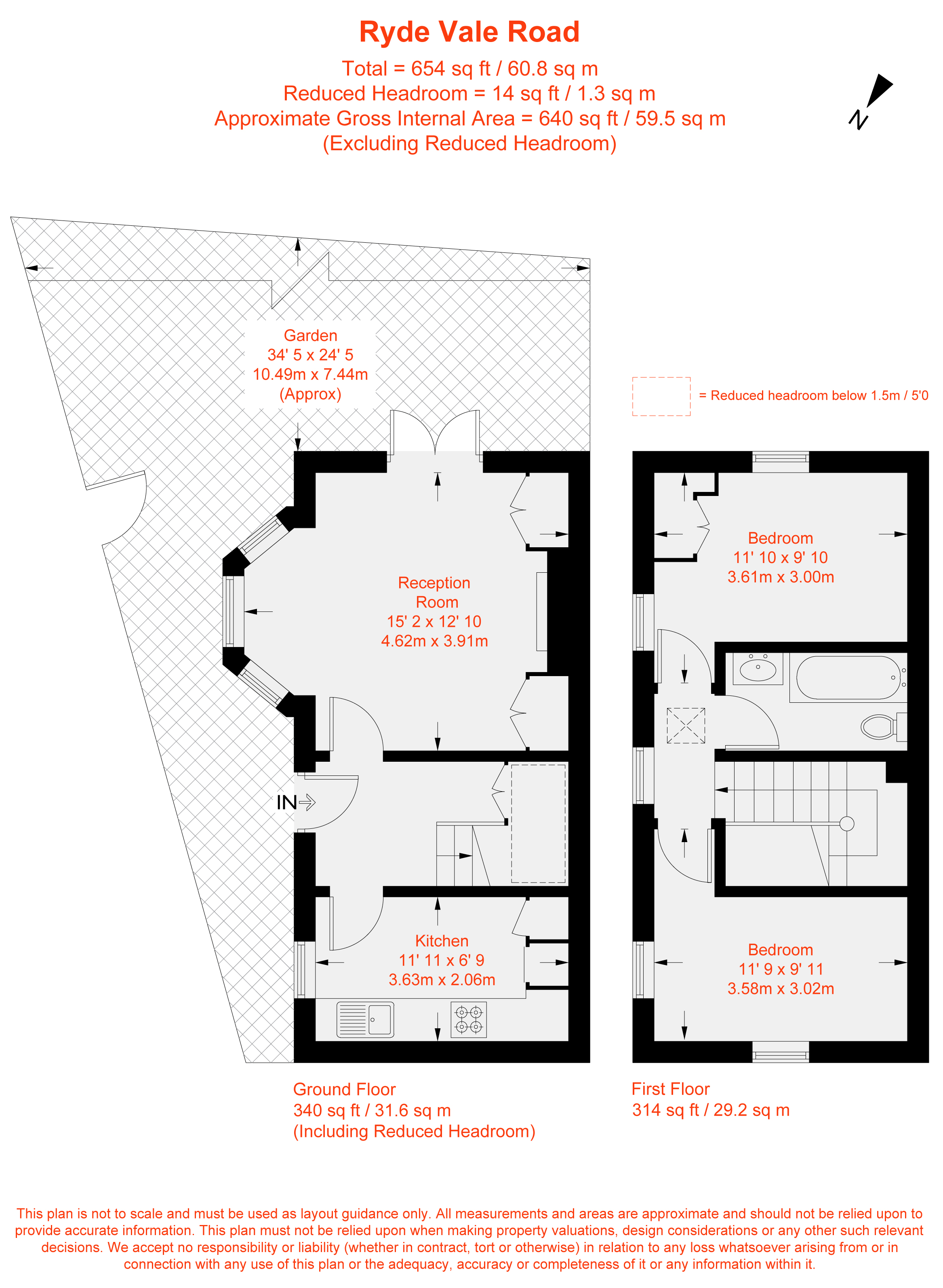37C,, Ryde Vale Road, London floorplan