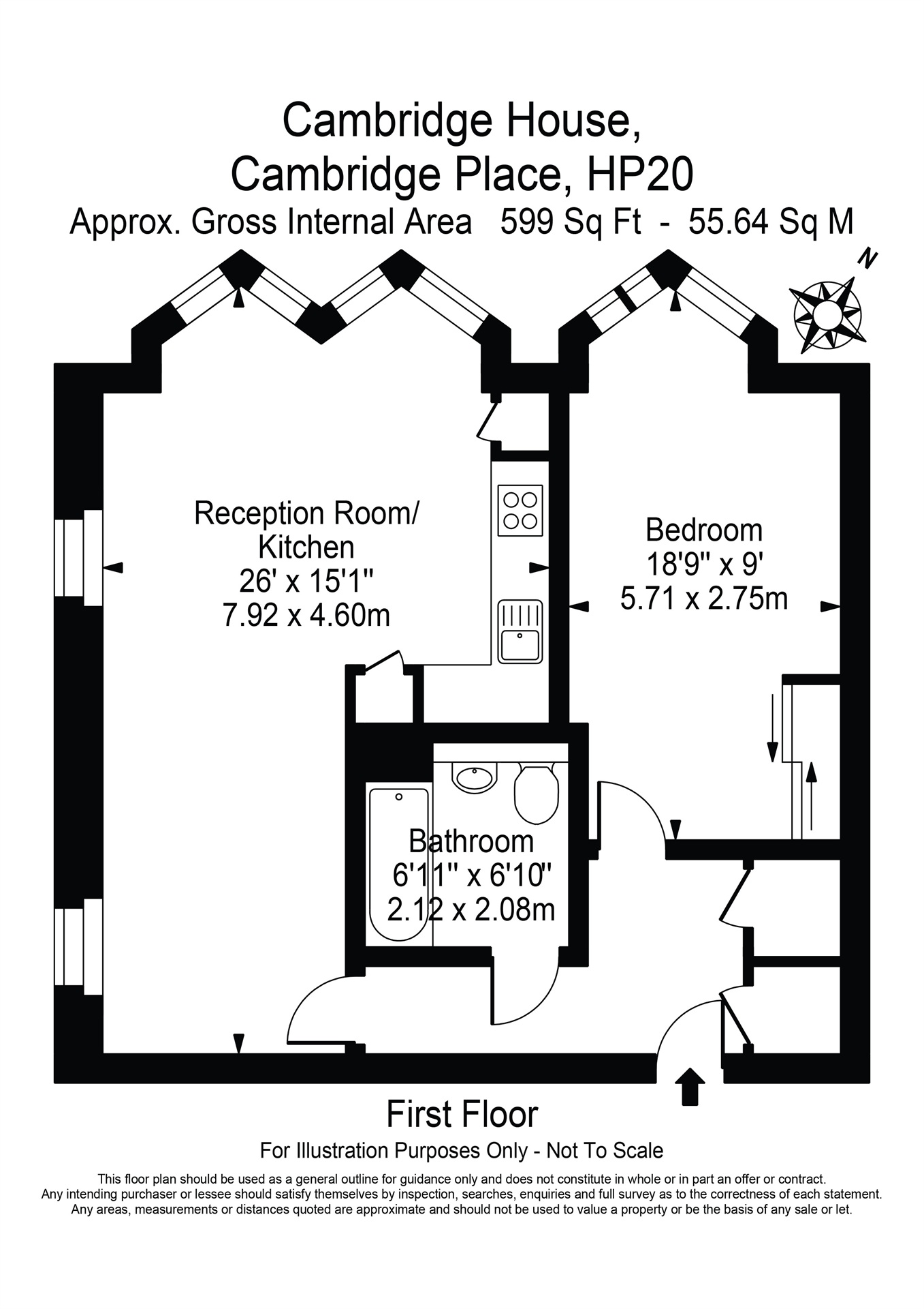 Plot 18, Cambridge House, Door 22, Cambridge Place, Aylesbury floorplan