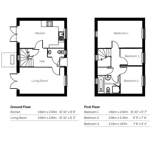 Fletton Folly - Plot 144, 14, Oulton Grove, Peterborough floorplan