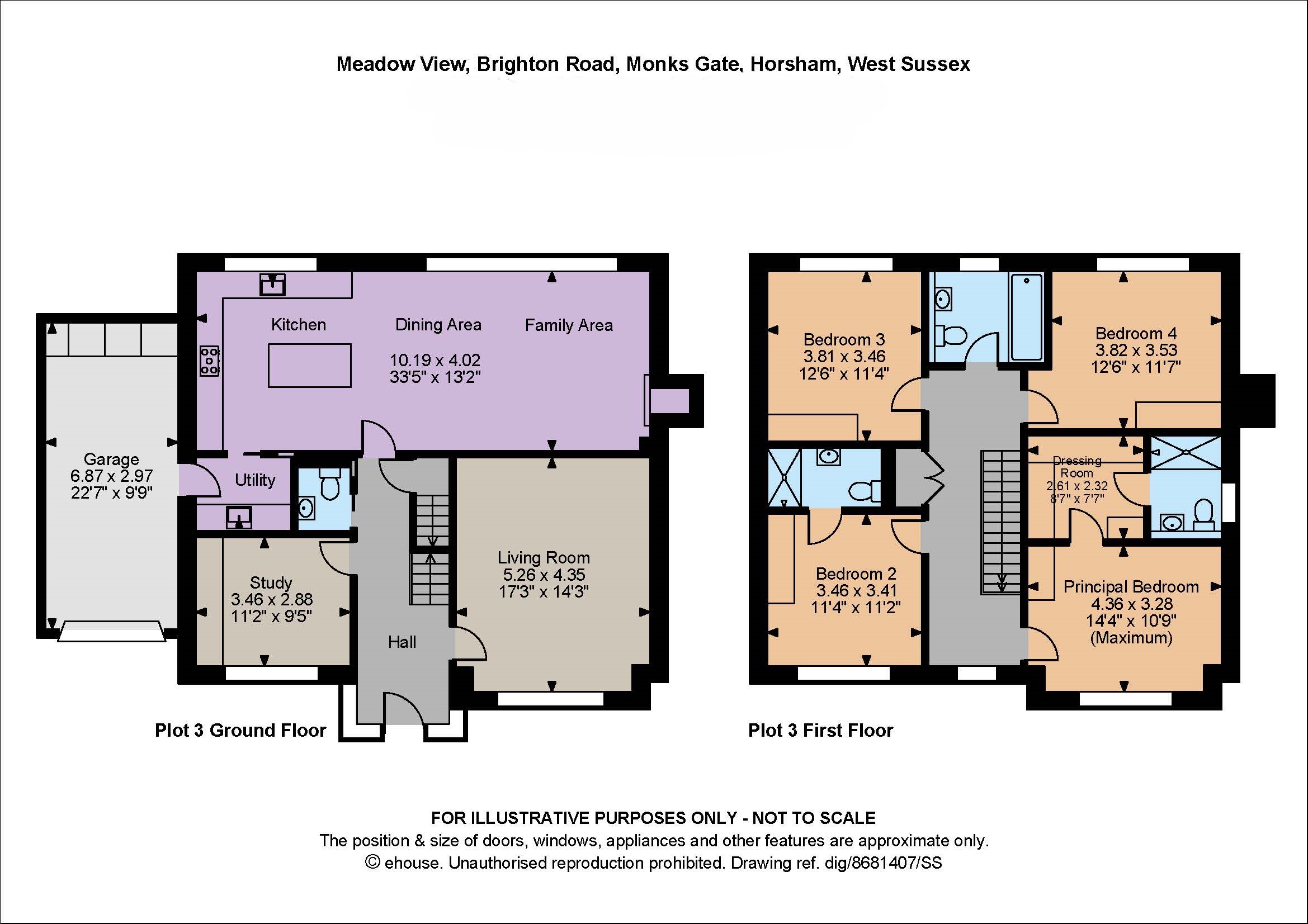 Plot 3 Meadow View,, Brighton Road, Horsham floorplan