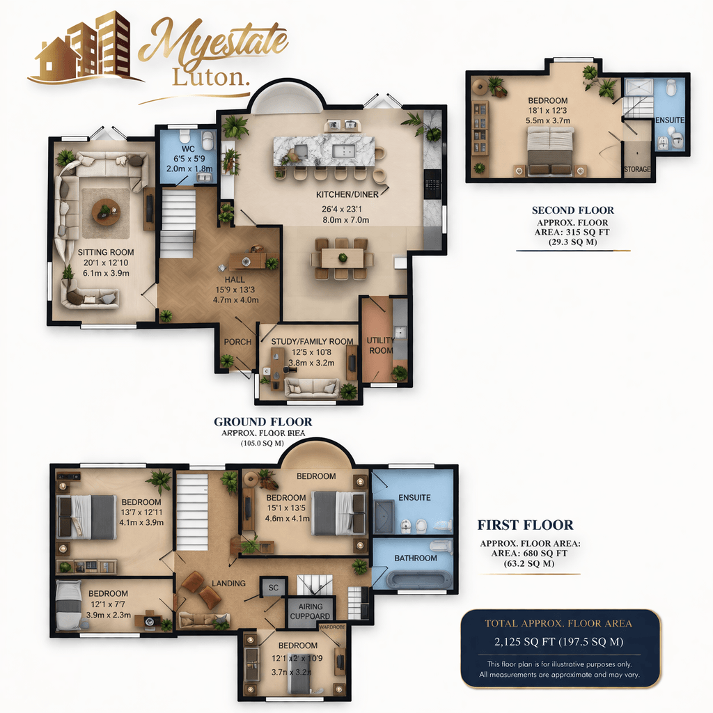 62 Ludlow Avenue, Luton floorplan