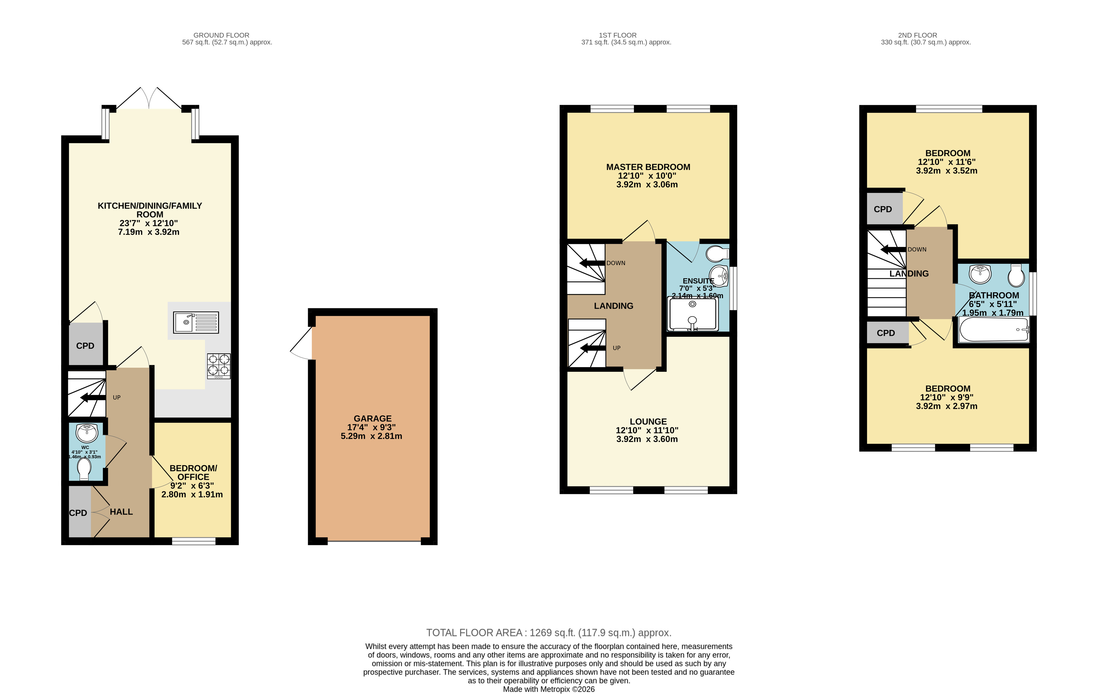 7, Tacitus Way, North Hykeham floorplan