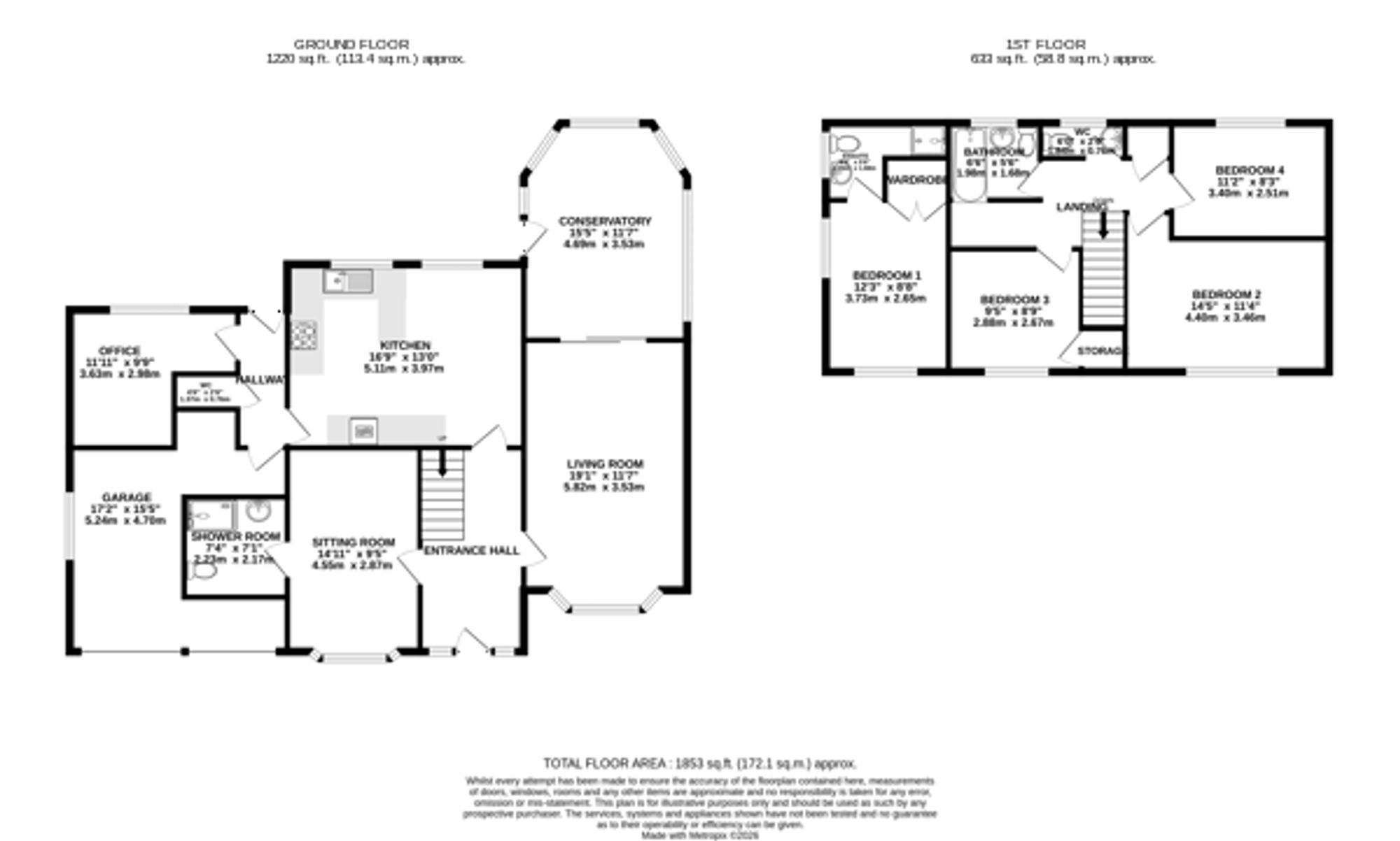 16 Parkwood Close, Lymm floorplan