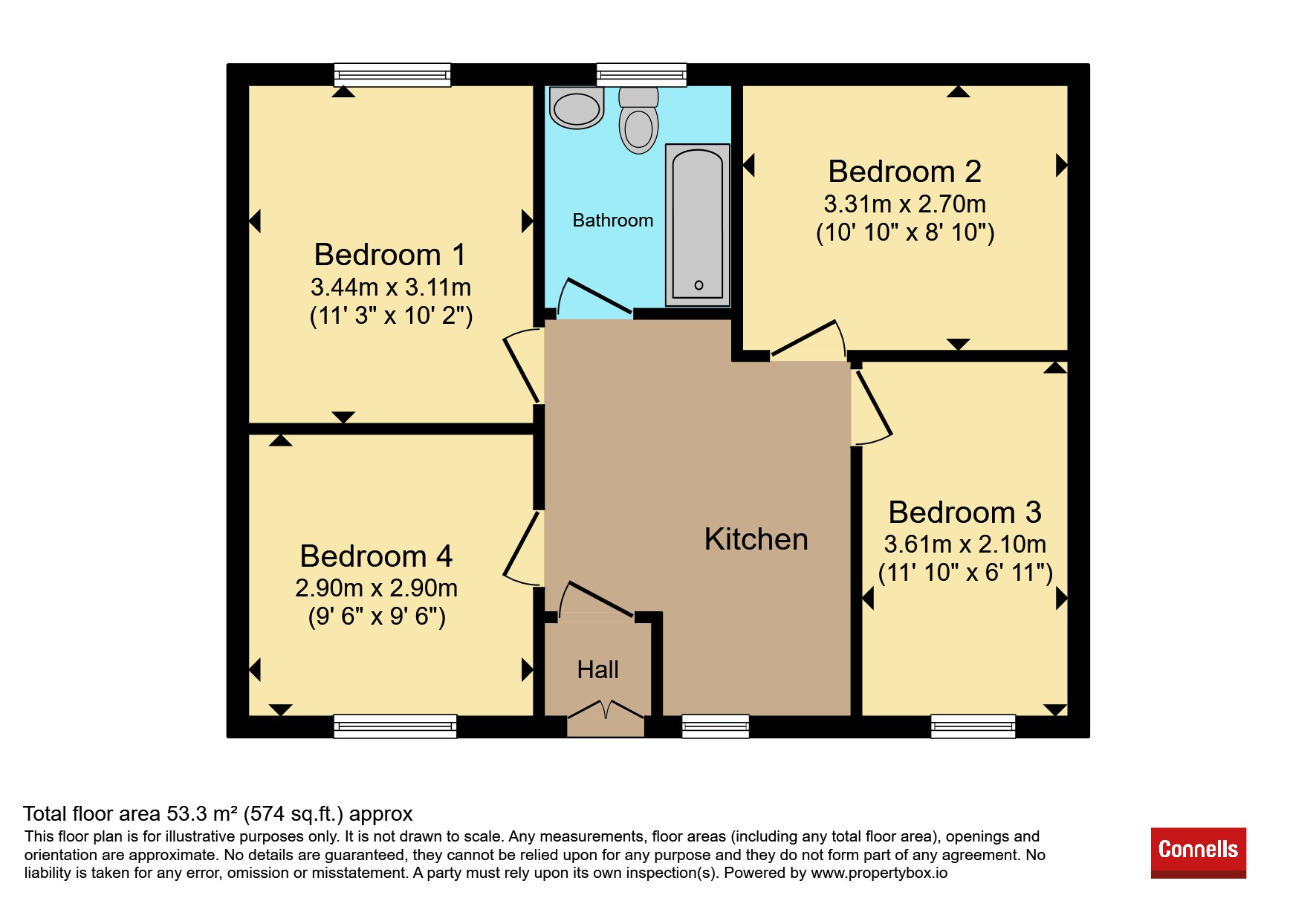 28, Mill Burn Way, Birmingham floorplan