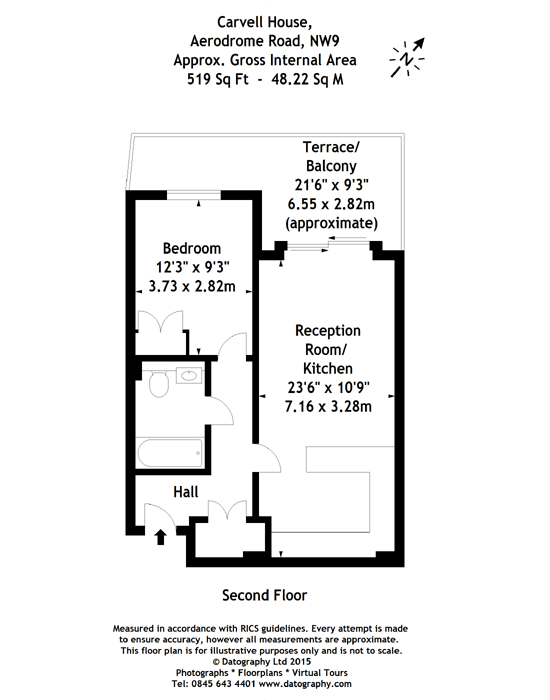 1 Bedrooms Flat to rent in Carvell House, Beaufort Park, Colindale NW9
