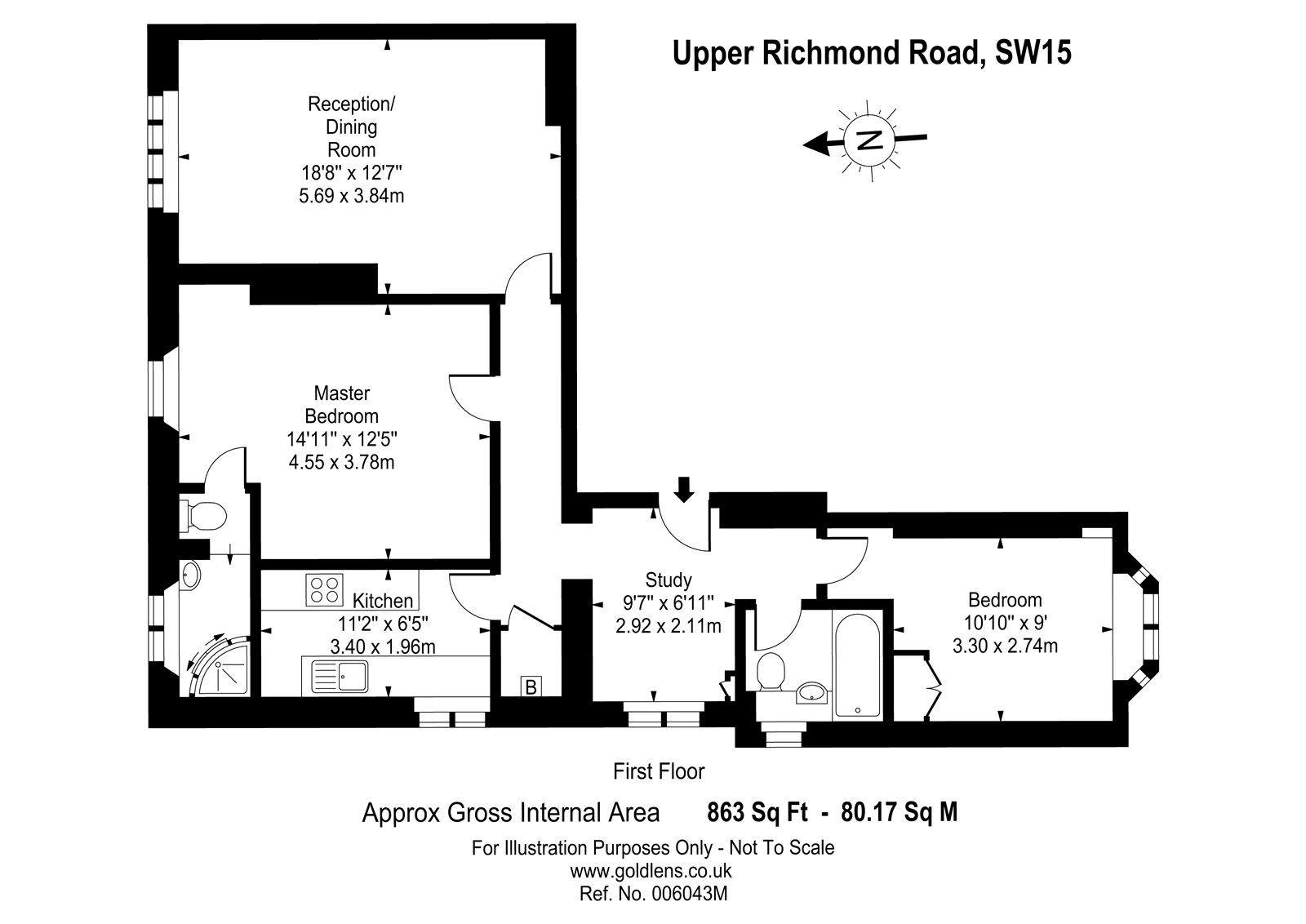 2 Bedrooms Flat to rent in Upper Richmond Road, London SW15