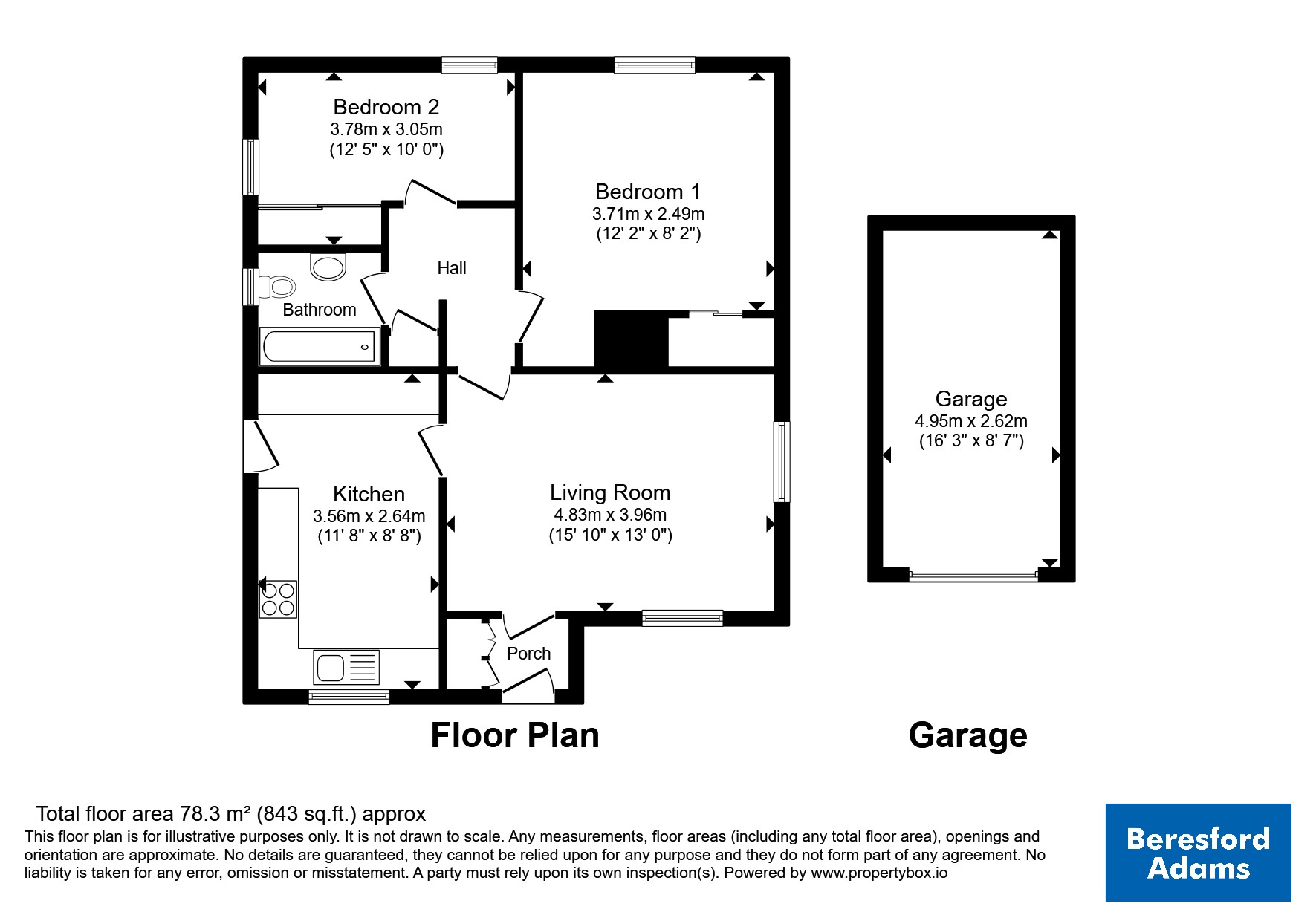 Bron Y Waun, Bangor floorplan