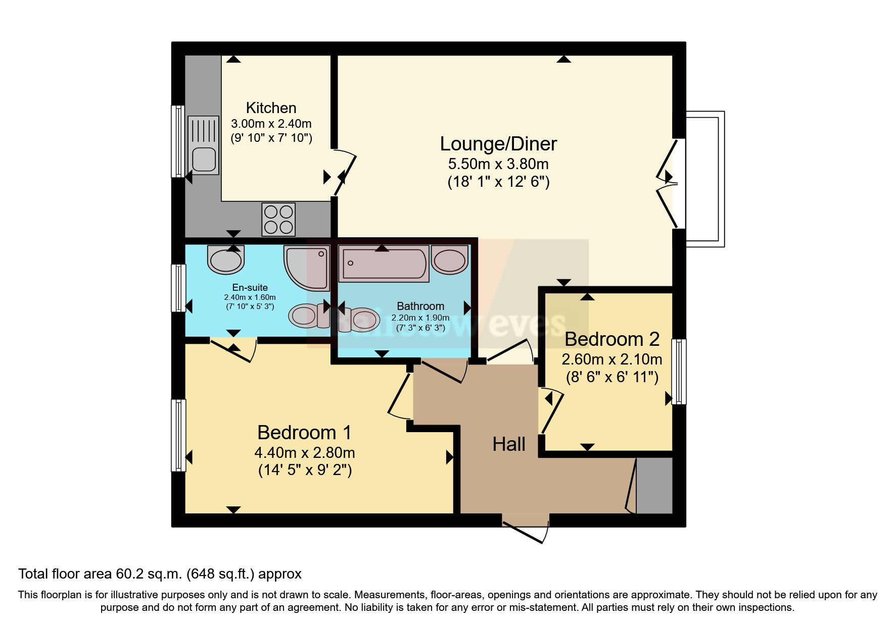 Audley Court, 1 Way, SouthendOnSea, Essex SS1, 2 bedroom flat