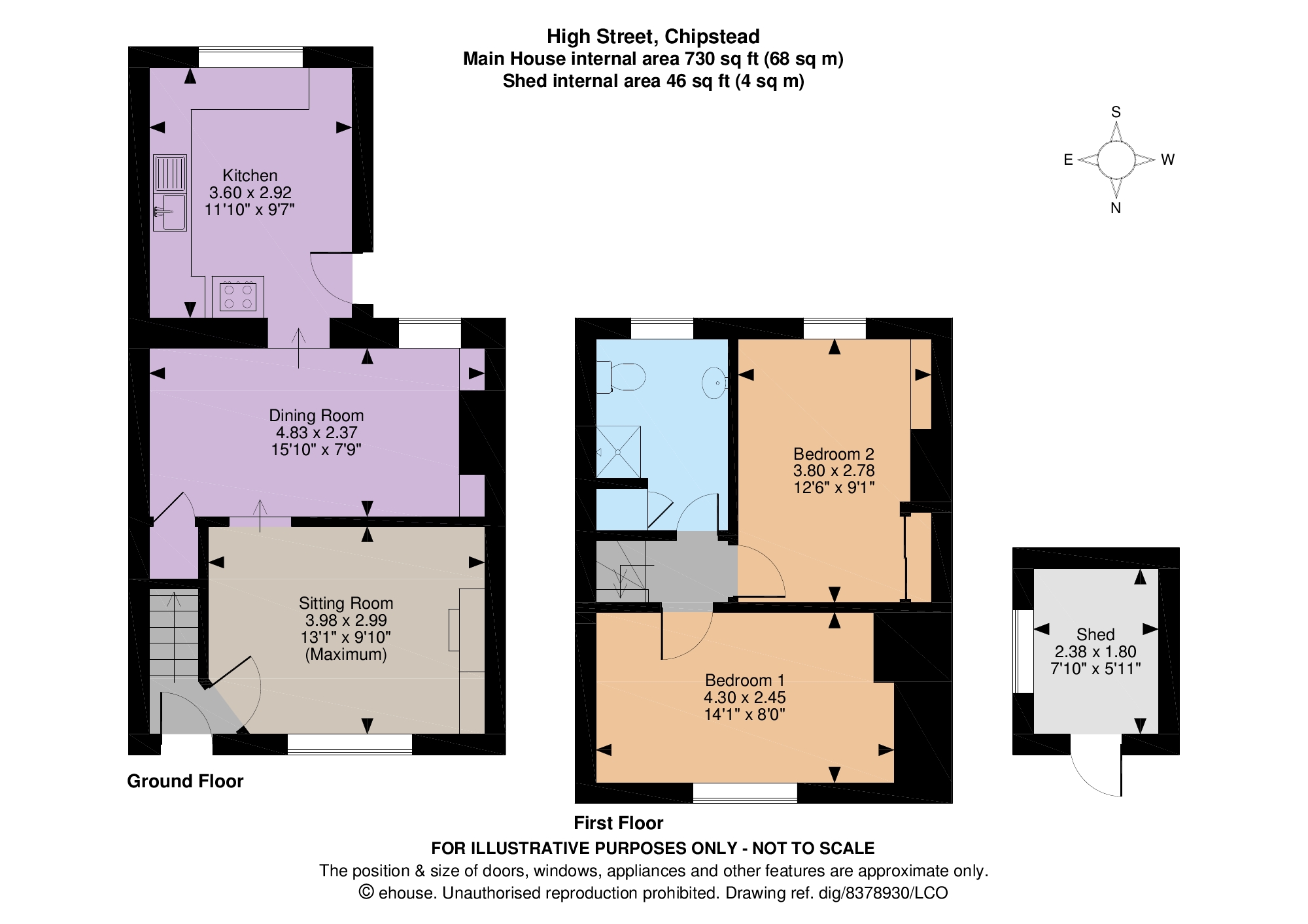 2 Bedrooms Terraced house for sale in High Street, Chipstead, Sevenoaks, Kent TN13