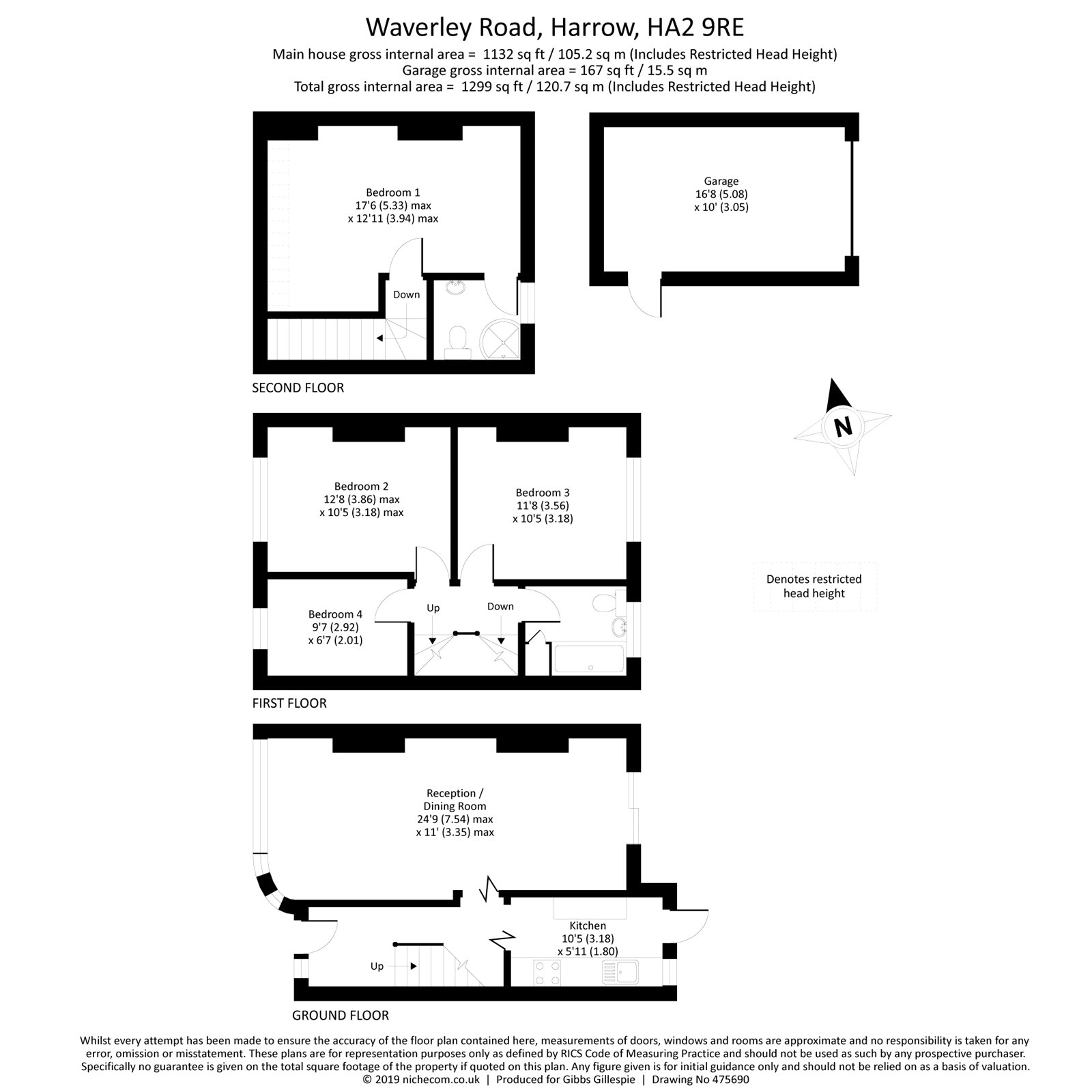 4 Bedrooms Terraced house for sale in Waverley Road, Harrow, Middlesex HA2