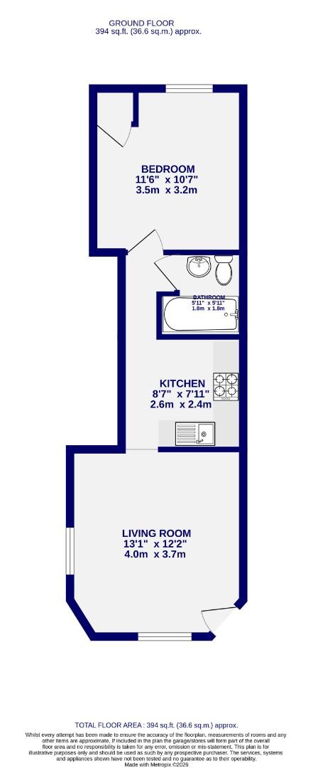 Flat 1, 3, Acomb Road, York floorplan