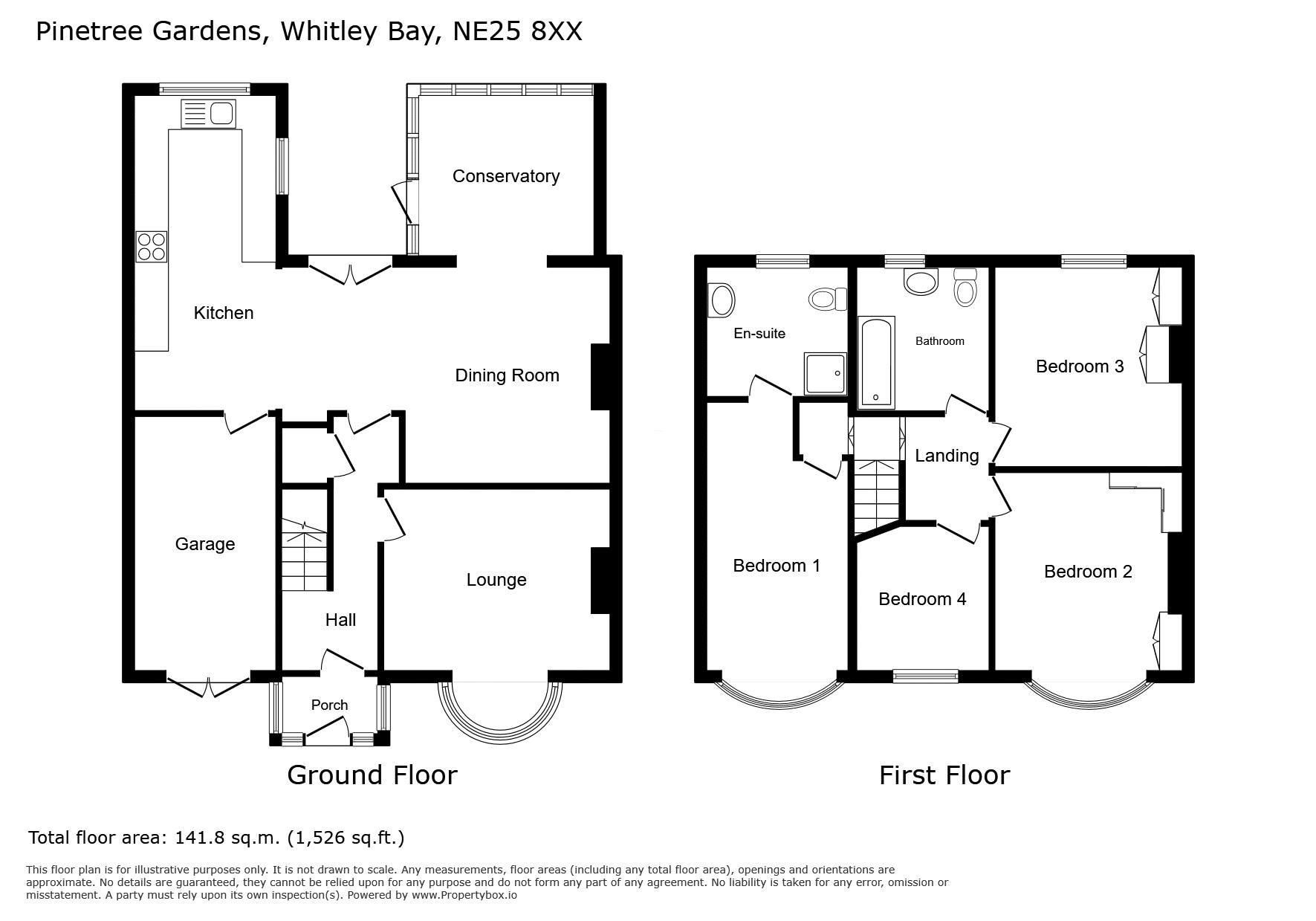 33, Pinetree Gardens, Whitley Bay floorplan