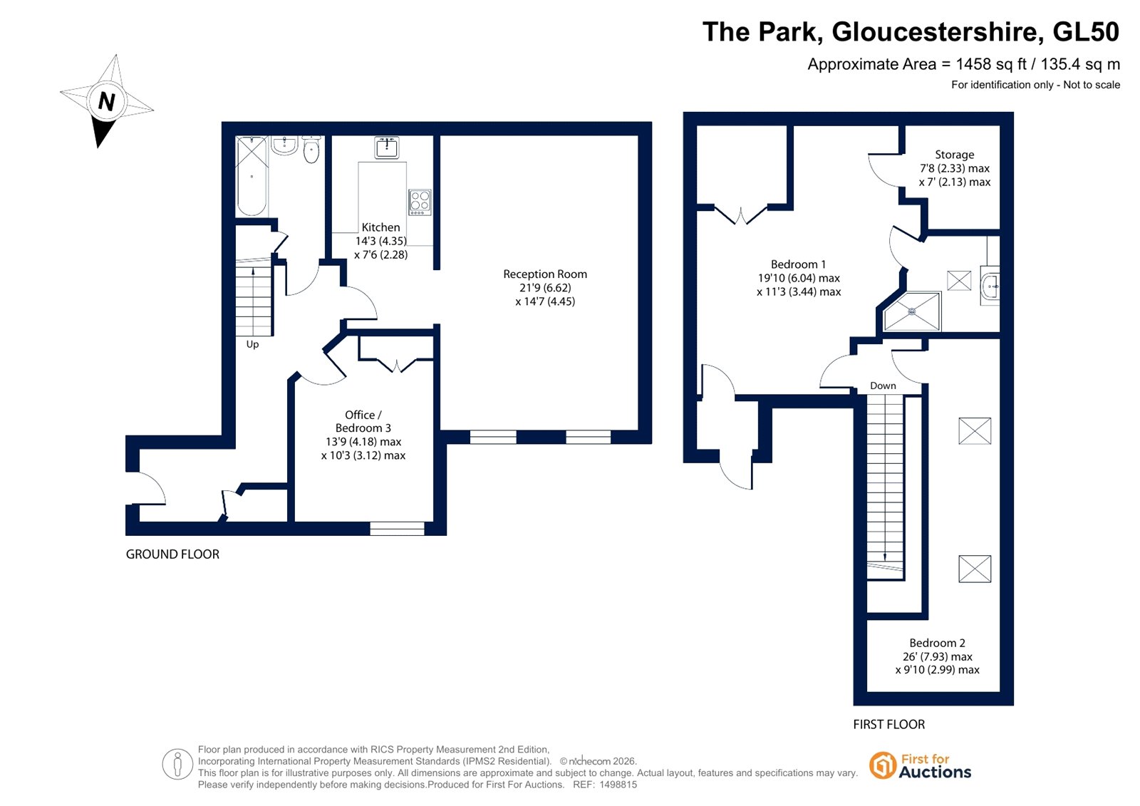 Flat 16 Tivoli Mansions, 115, The Park, Gloucestershire floorplan
