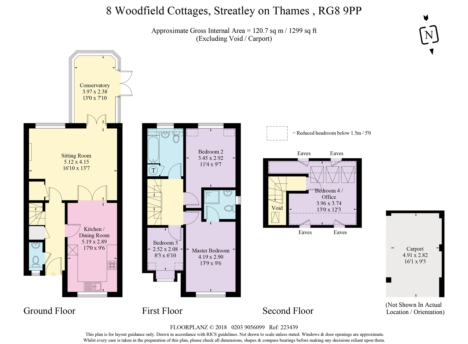 4 Bedrooms Semi-detached house for sale in 8 Woodfield Cottages, Streatley On Thames RG8