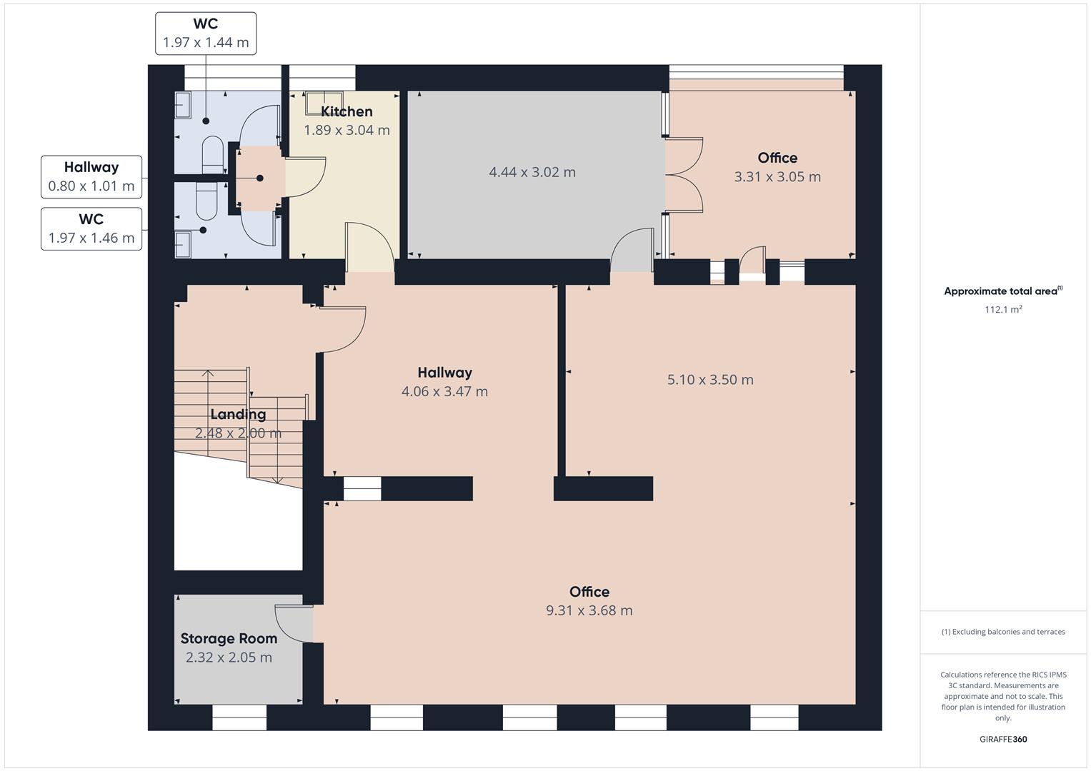First Floor Offices, 96-98, Victoria Road, Wallasey floorplan