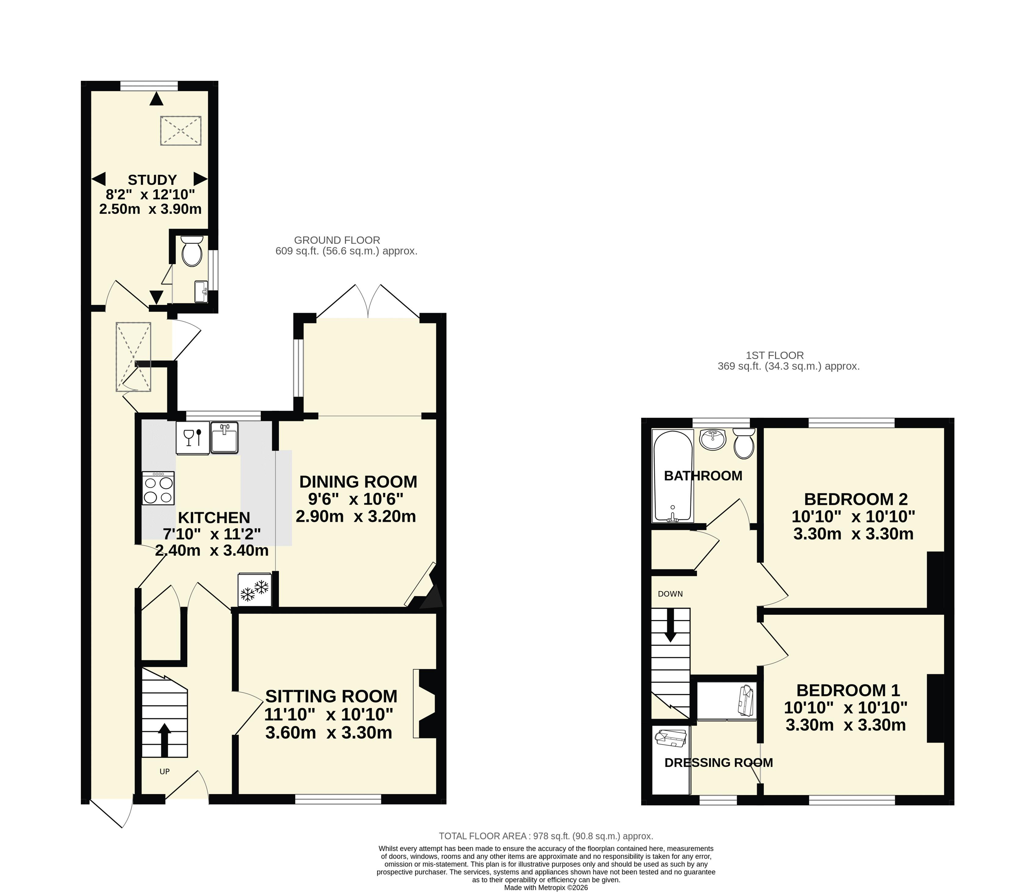 13, Salters Meadow, Sidmouth floorplan