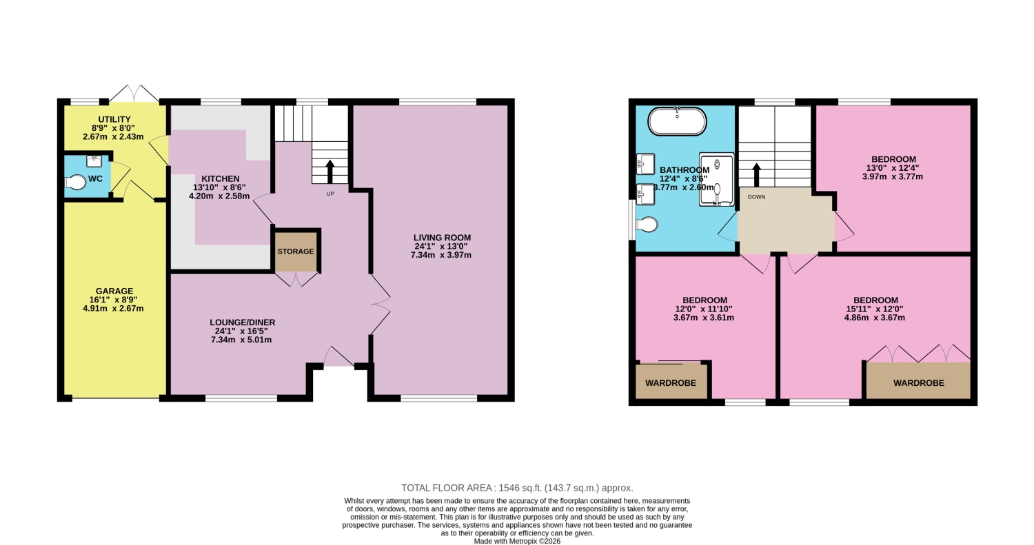 1, CELTIC CLOSE, SUNDERLAND floorplan