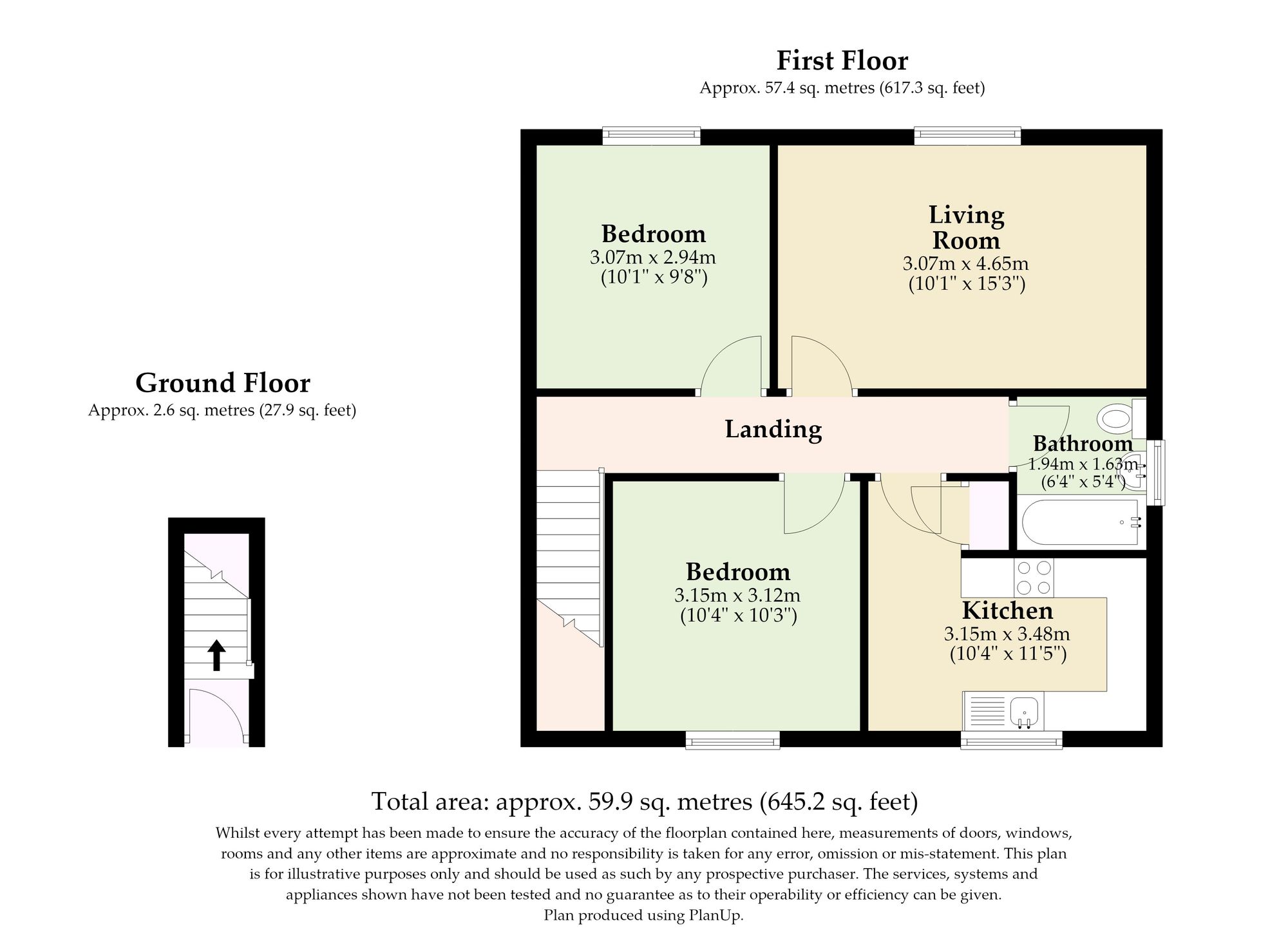 29 Weavers Close, Norwich floorplan