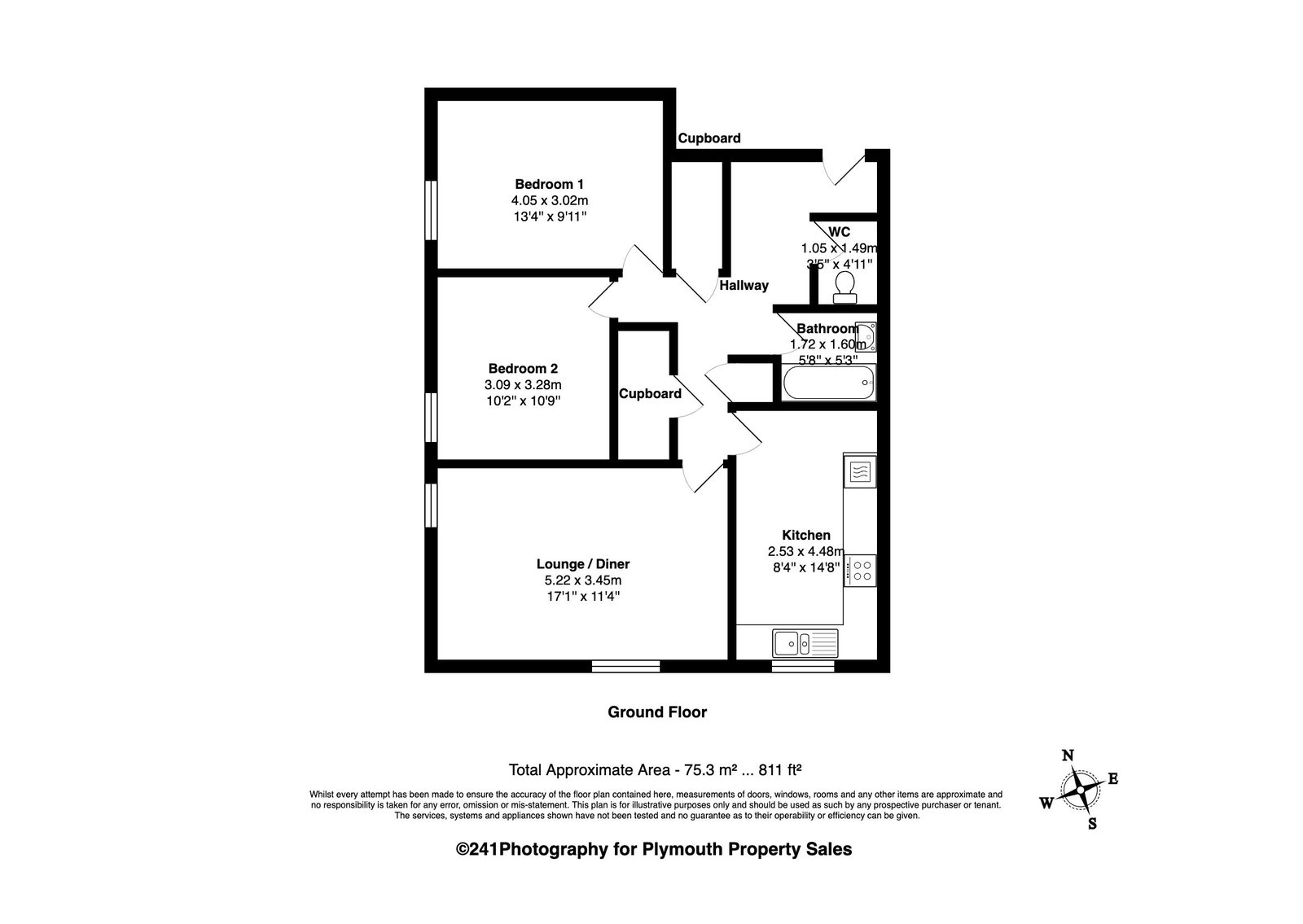 22, Wyoming Close, Plymouth floorplan