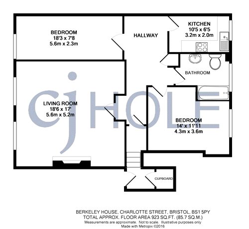 2 Bedrooms Flat to rent in Charlotte Street, Clifton, Bristol BS1