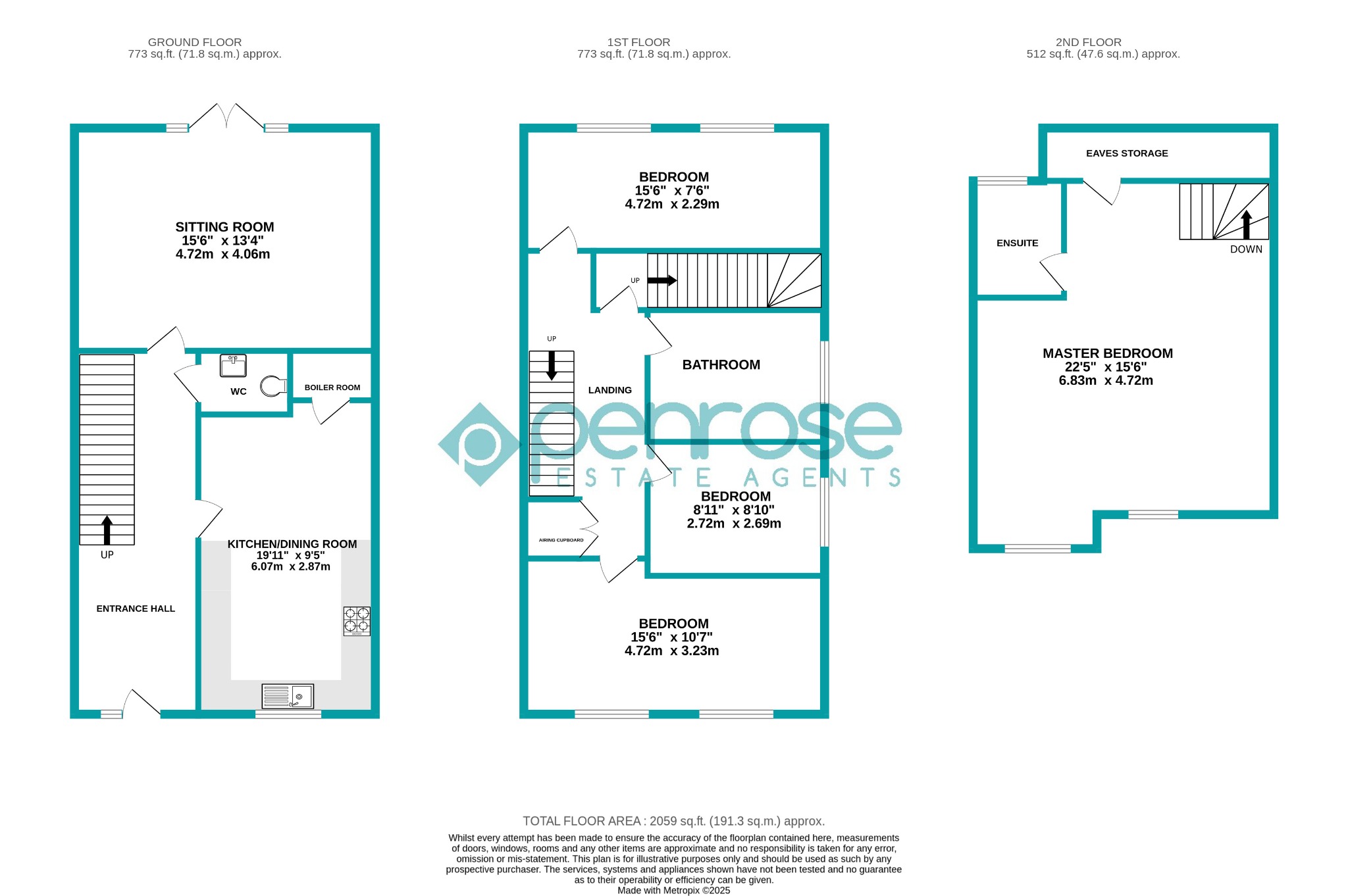 42 Garden Road, Dunstable, Bedfordshire floorplan