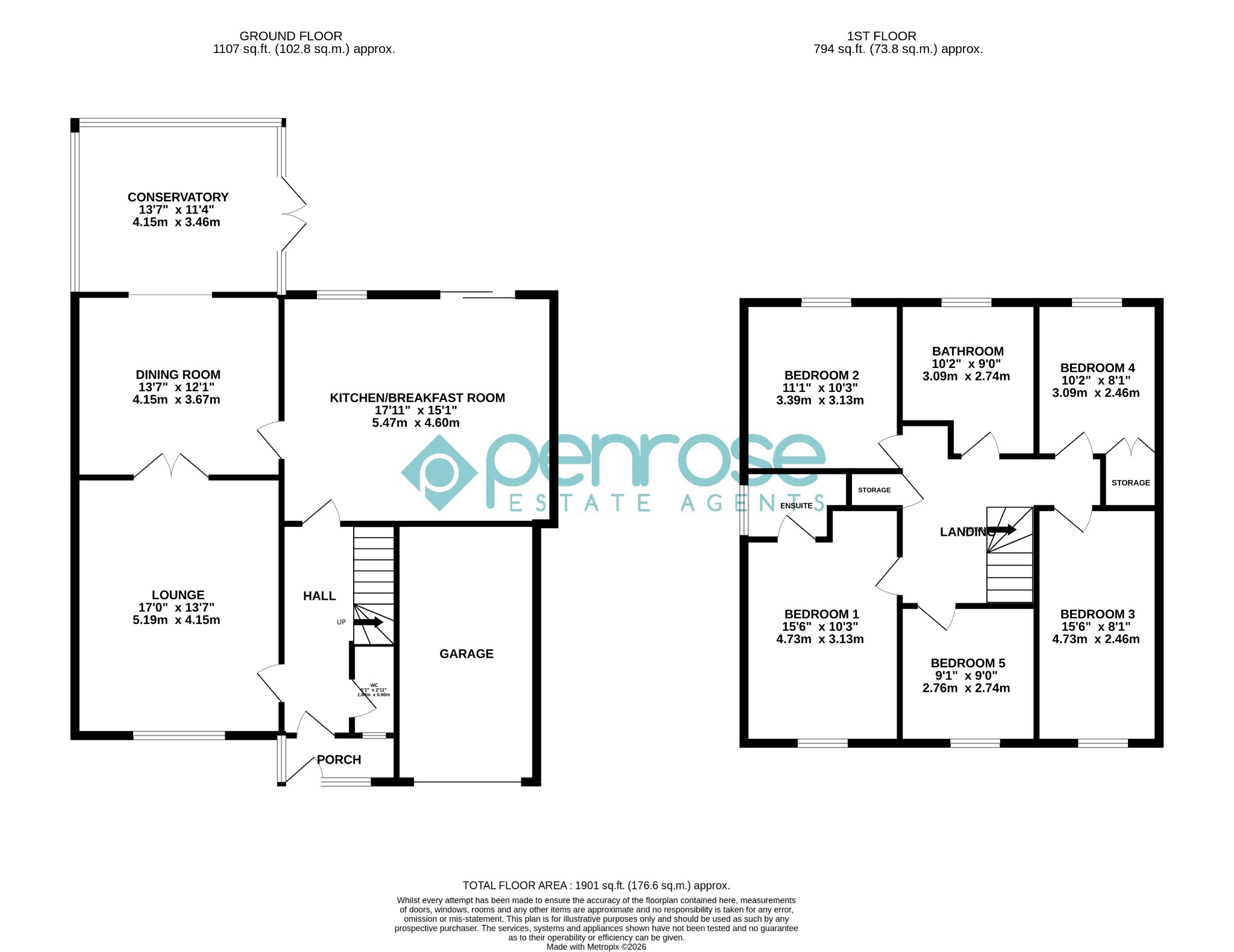 3 The Magpies, Luton, Bedfordshire floorplan