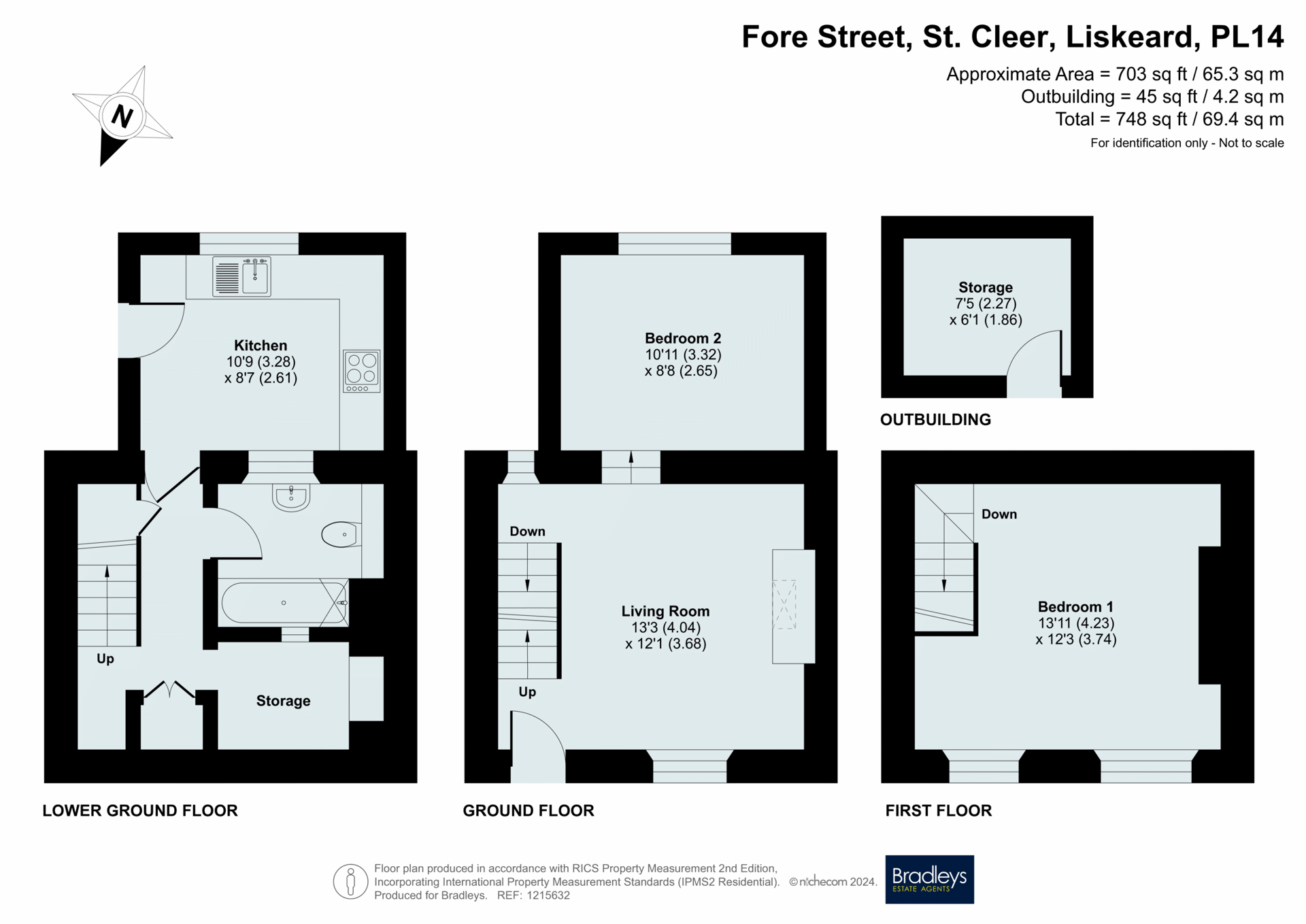 Hope Cottage,, Fore Street, Liskeard floorplan