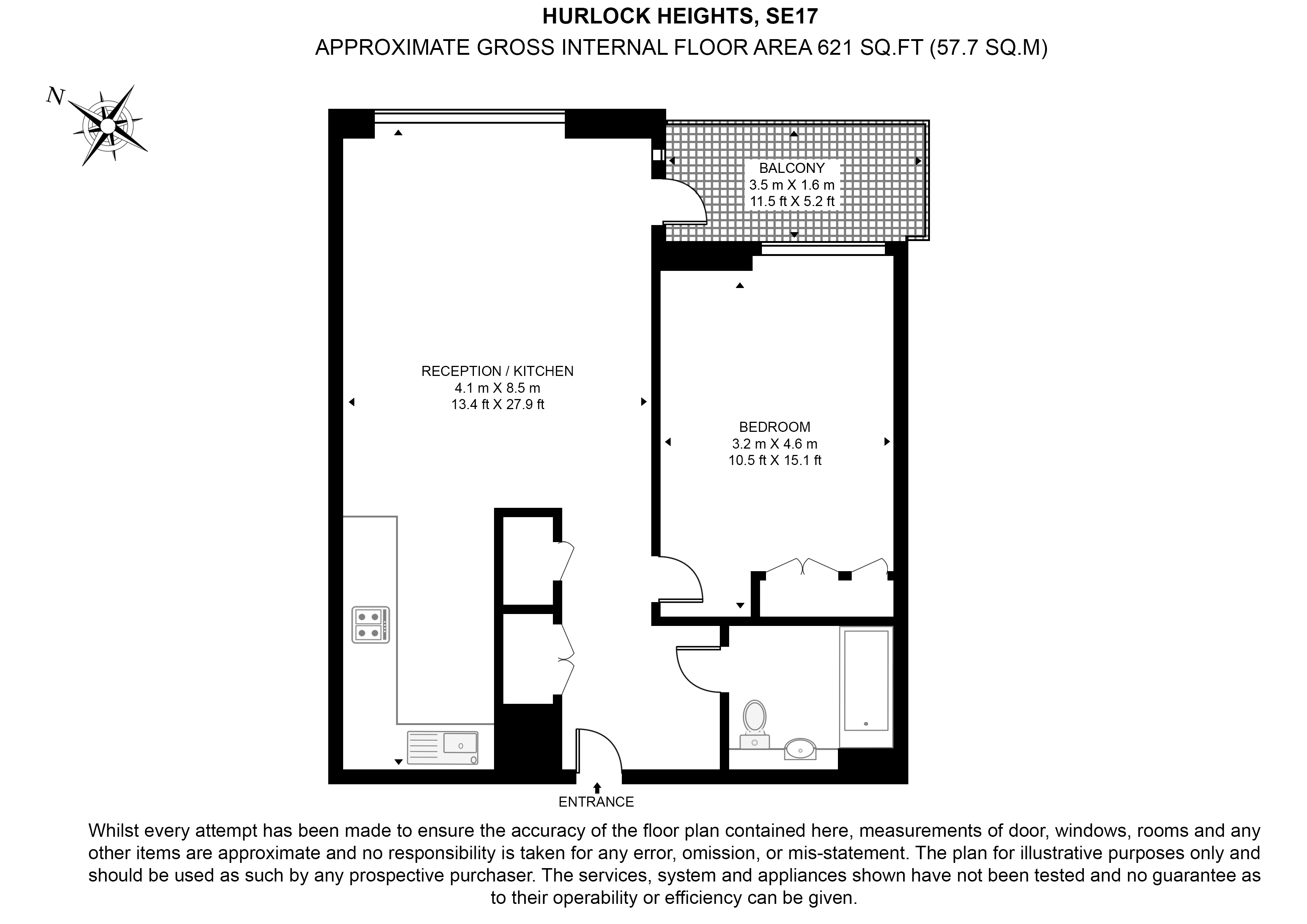 Apartment 2905,, Hurlock Heights, Elephant Park, Elephant & Castle floorplan