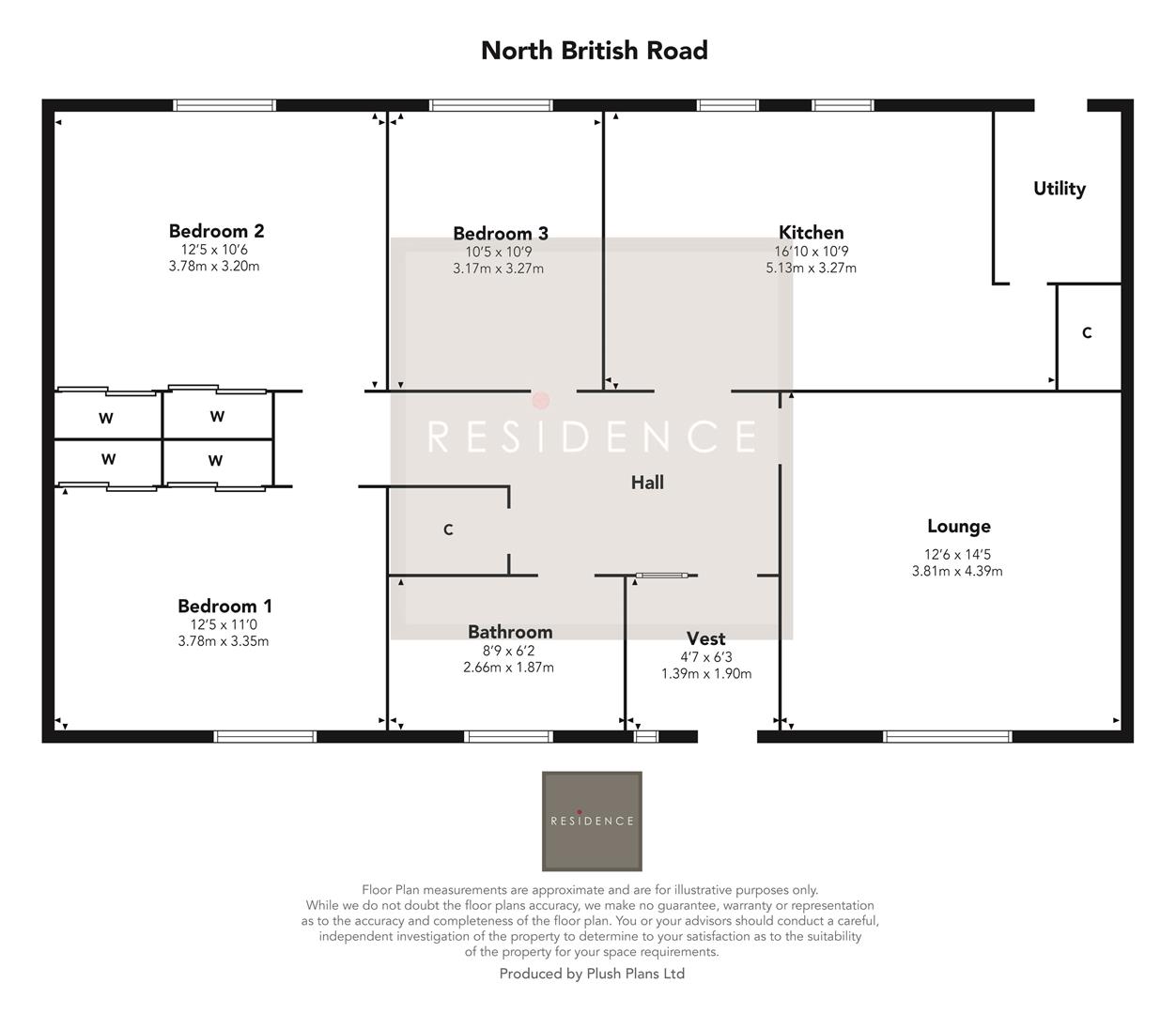 72, North British Road, Glasgow floorplan