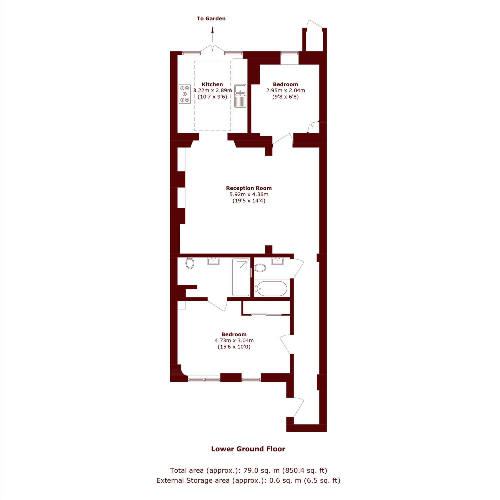Flat 1, 52, Holland Park Avenue, London floorplan
