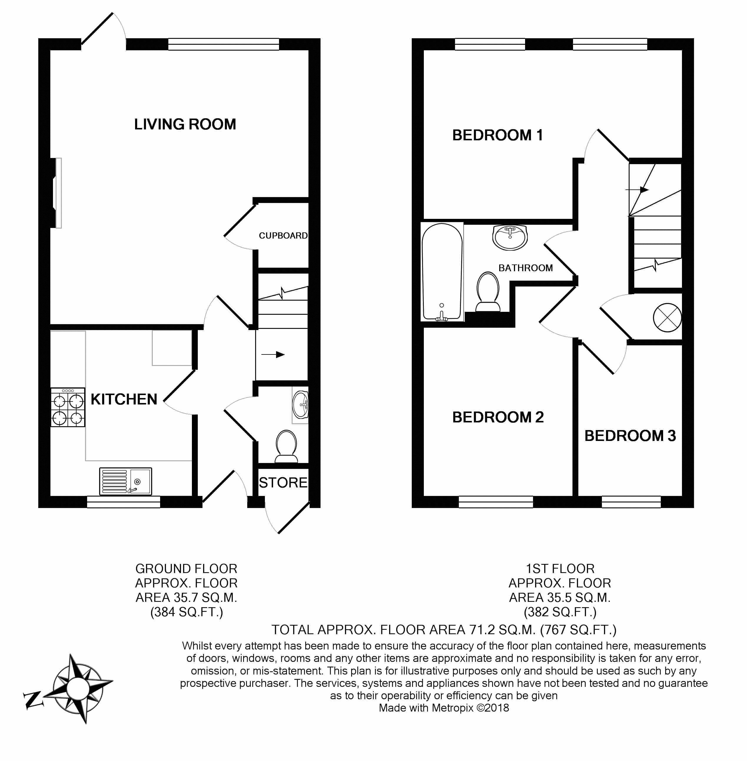 3 Bedrooms Terraced house to rent in Cumberland Avenue, Guildford GU2