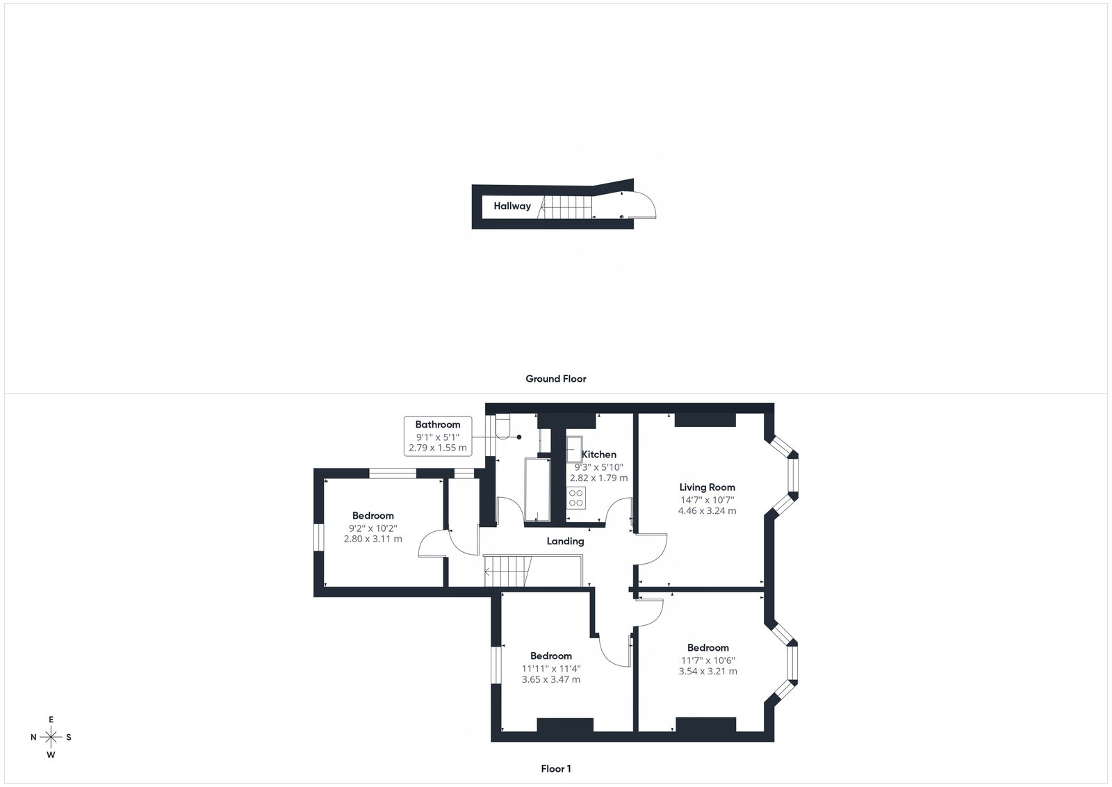 Flat 2, 51 Becket Road, Worthing floorplan