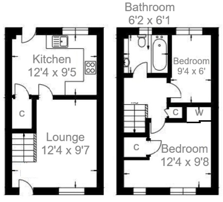 52, McMahon Drive, Wishaw floorplan