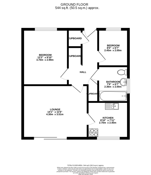 Hastings Court, Bedlington floorplan