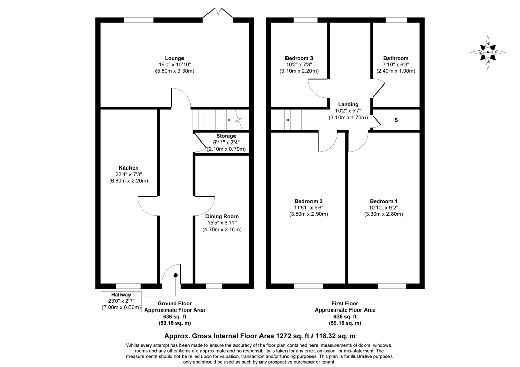 10, Hudson Close, Leicester floorplan