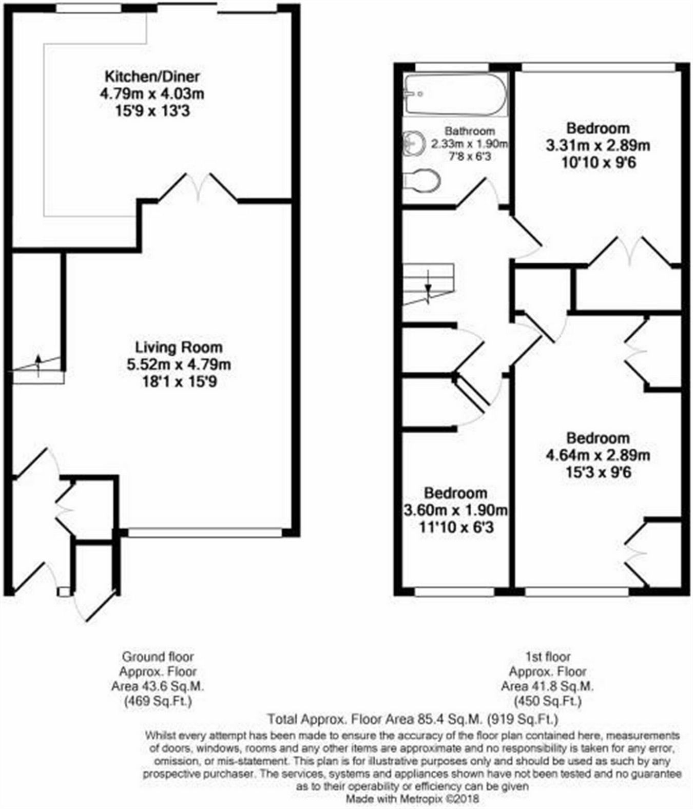 3 Bedrooms Terraced house for sale in Park Meadow, Hatfield, Hertfordshire AL9