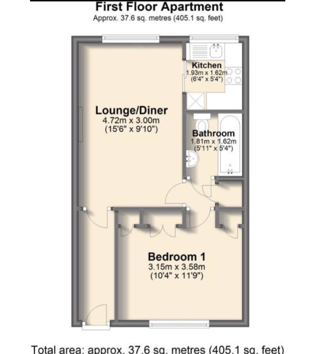 Flat 19, 36, Millhouses Lane, Sheffield floorplan