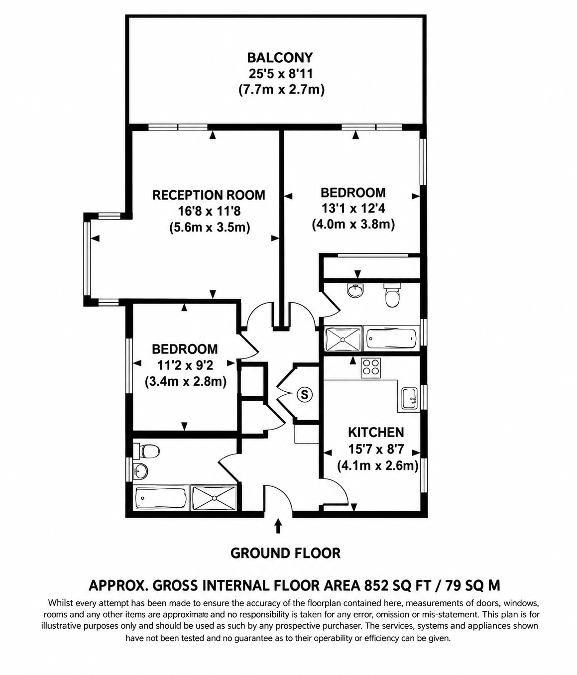 6 Cedar Court,, The Gables, Leatherhead floorplan