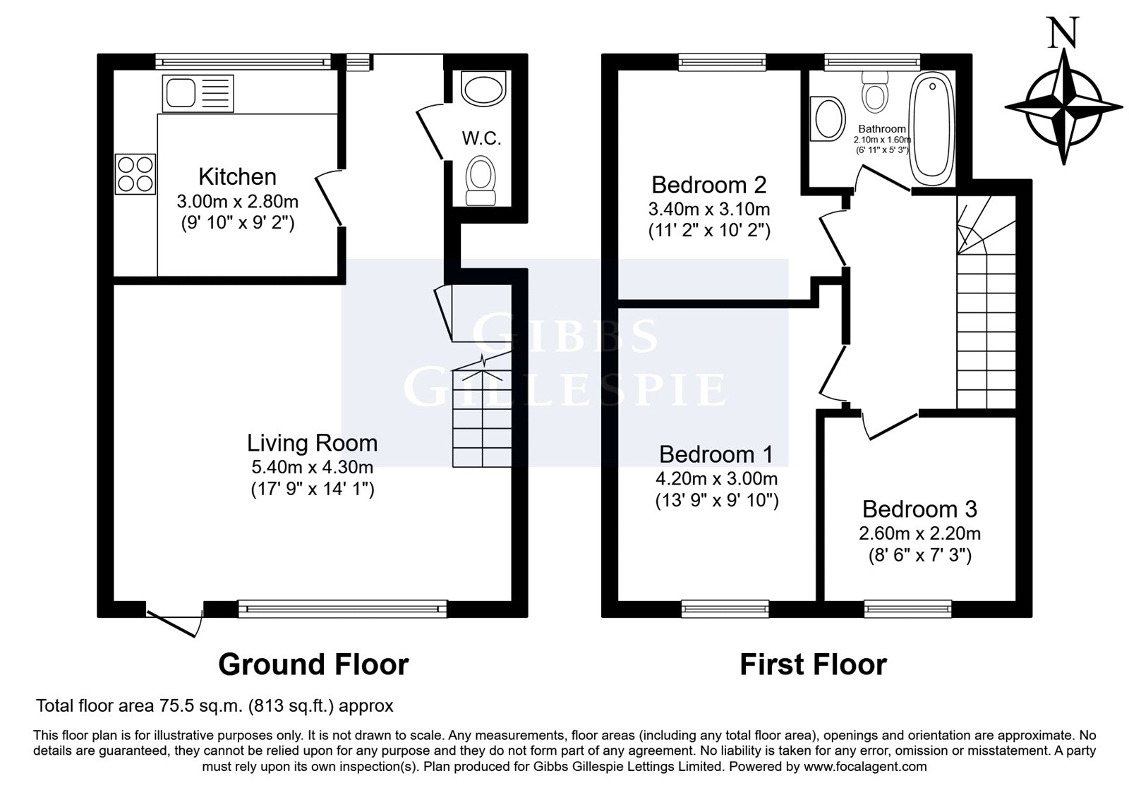 68, Rose Court, Pinner floorplan