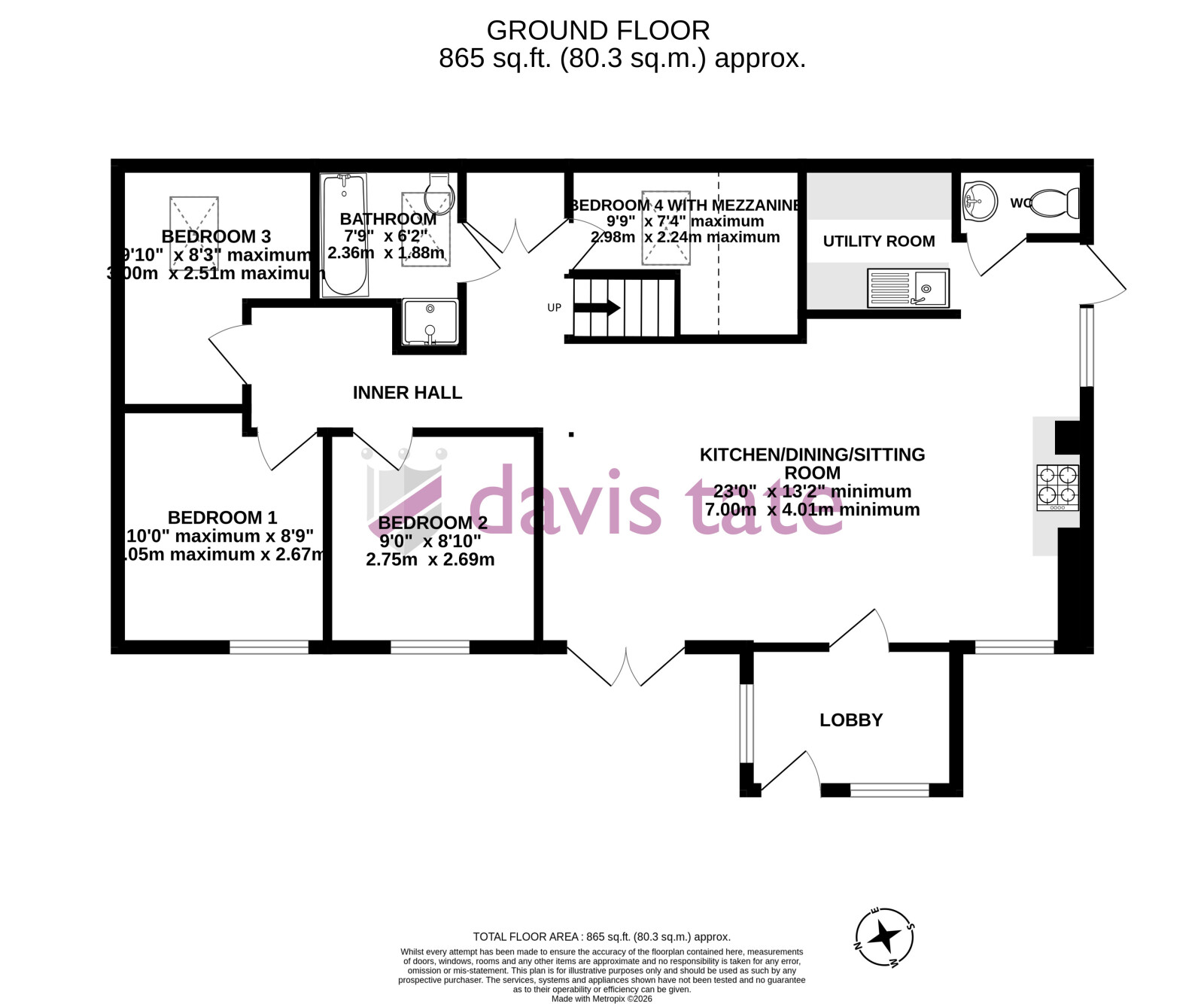 3, Butlers Pond, Reading floorplan