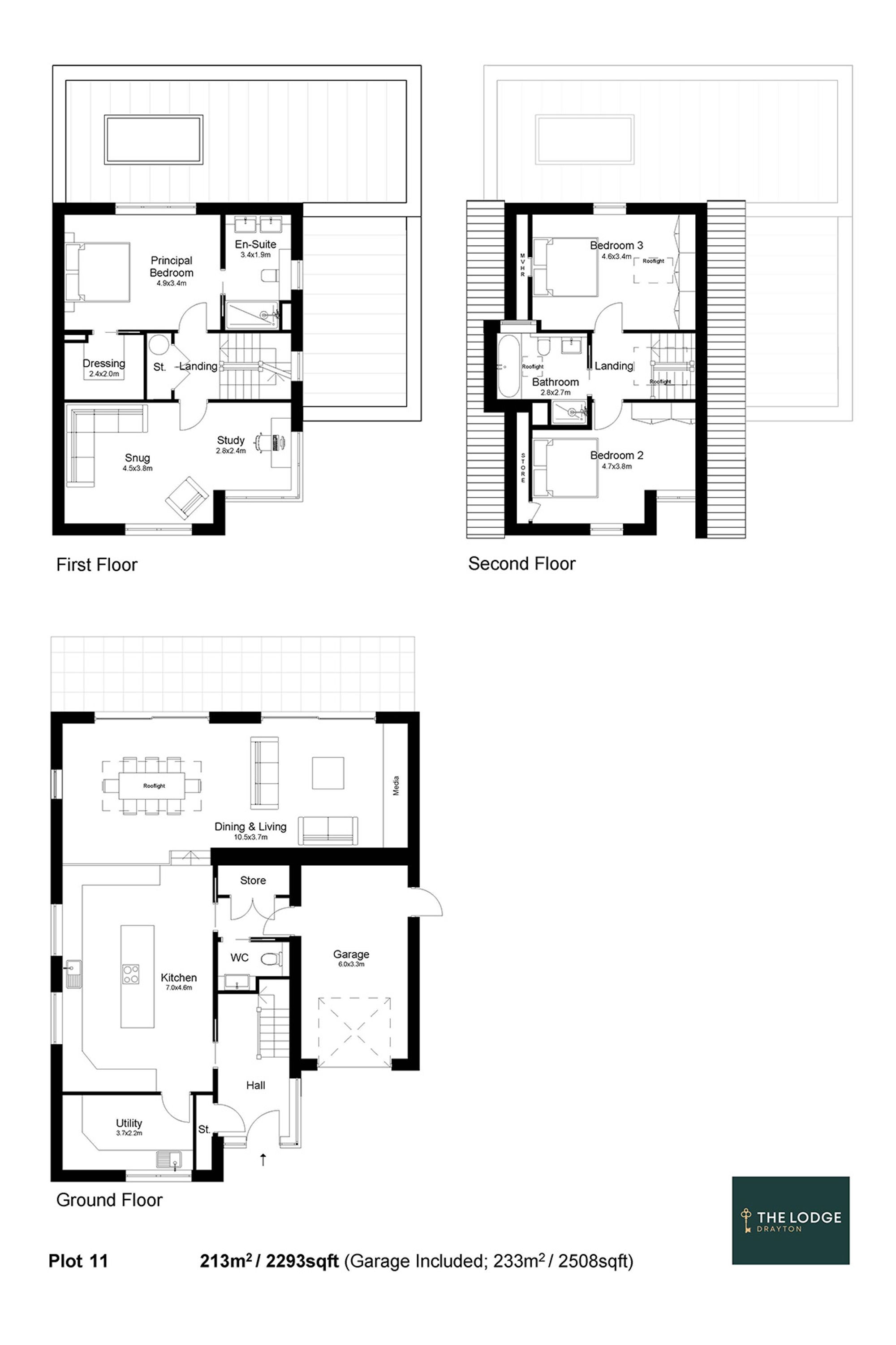 Wells House (Plot 11), The Lodge, Drayton floorplan