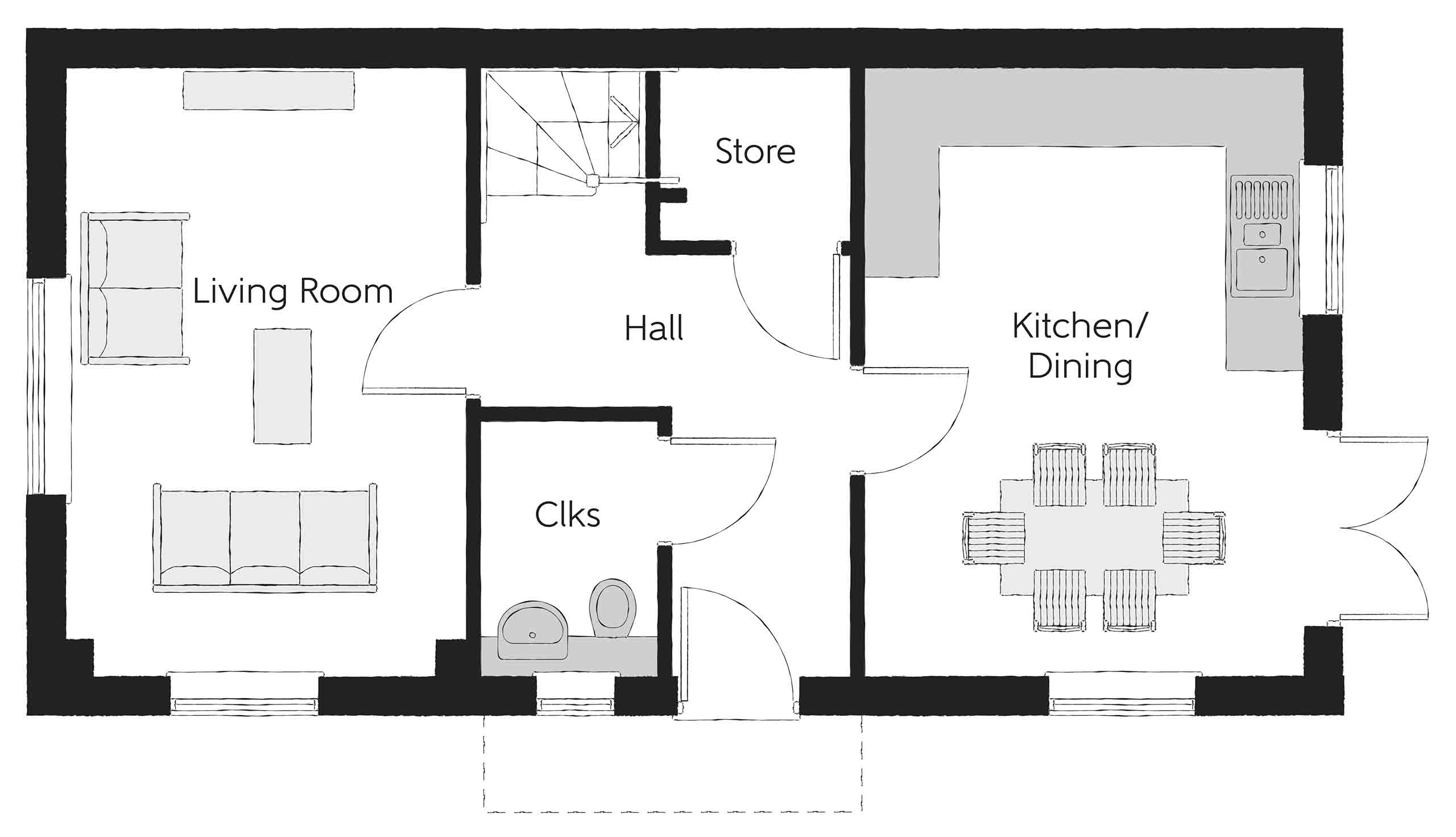 Hereford Road, Shrewsbury floorplan
