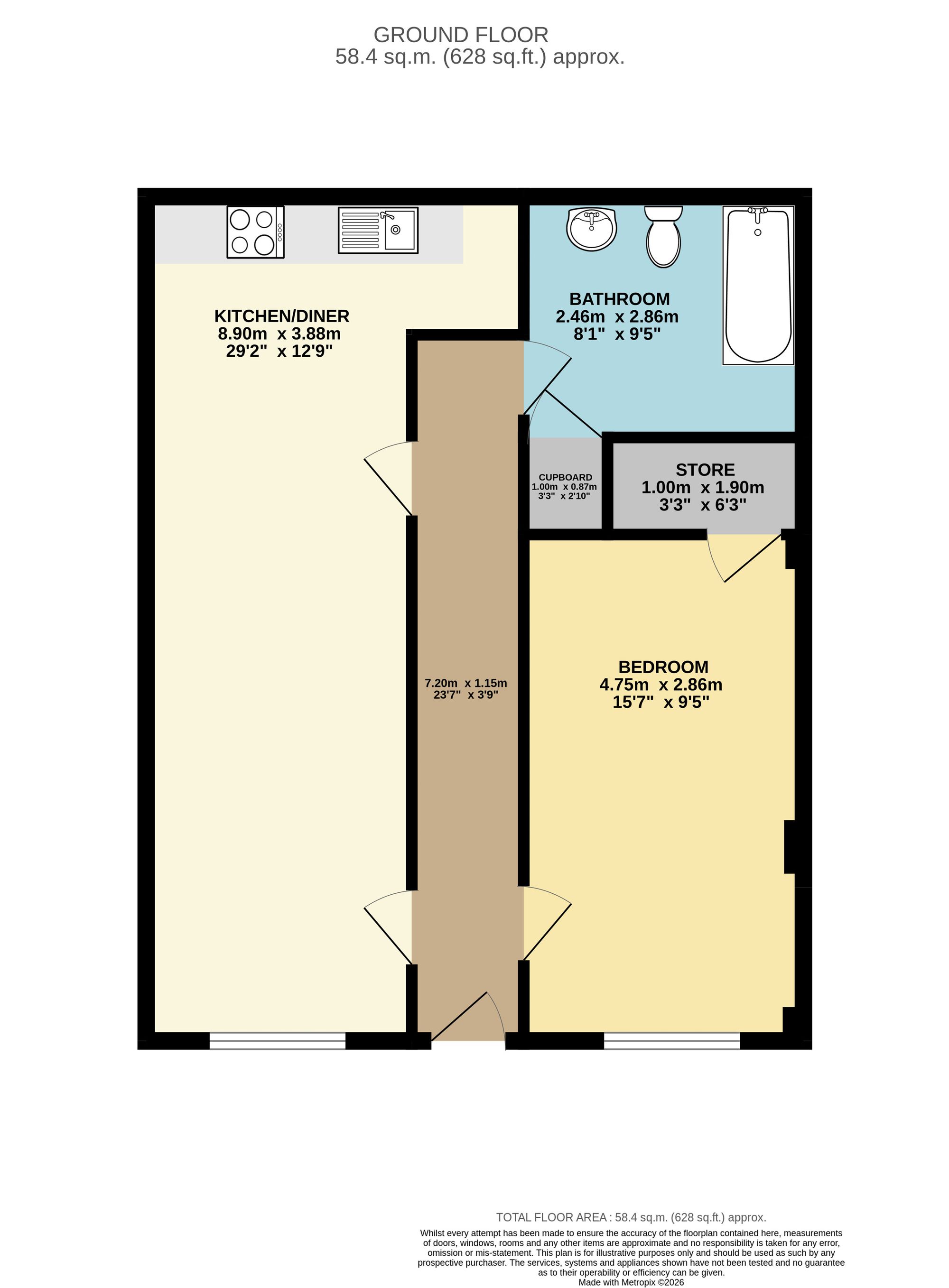 18c Malson Way, Chesterfield floorplan