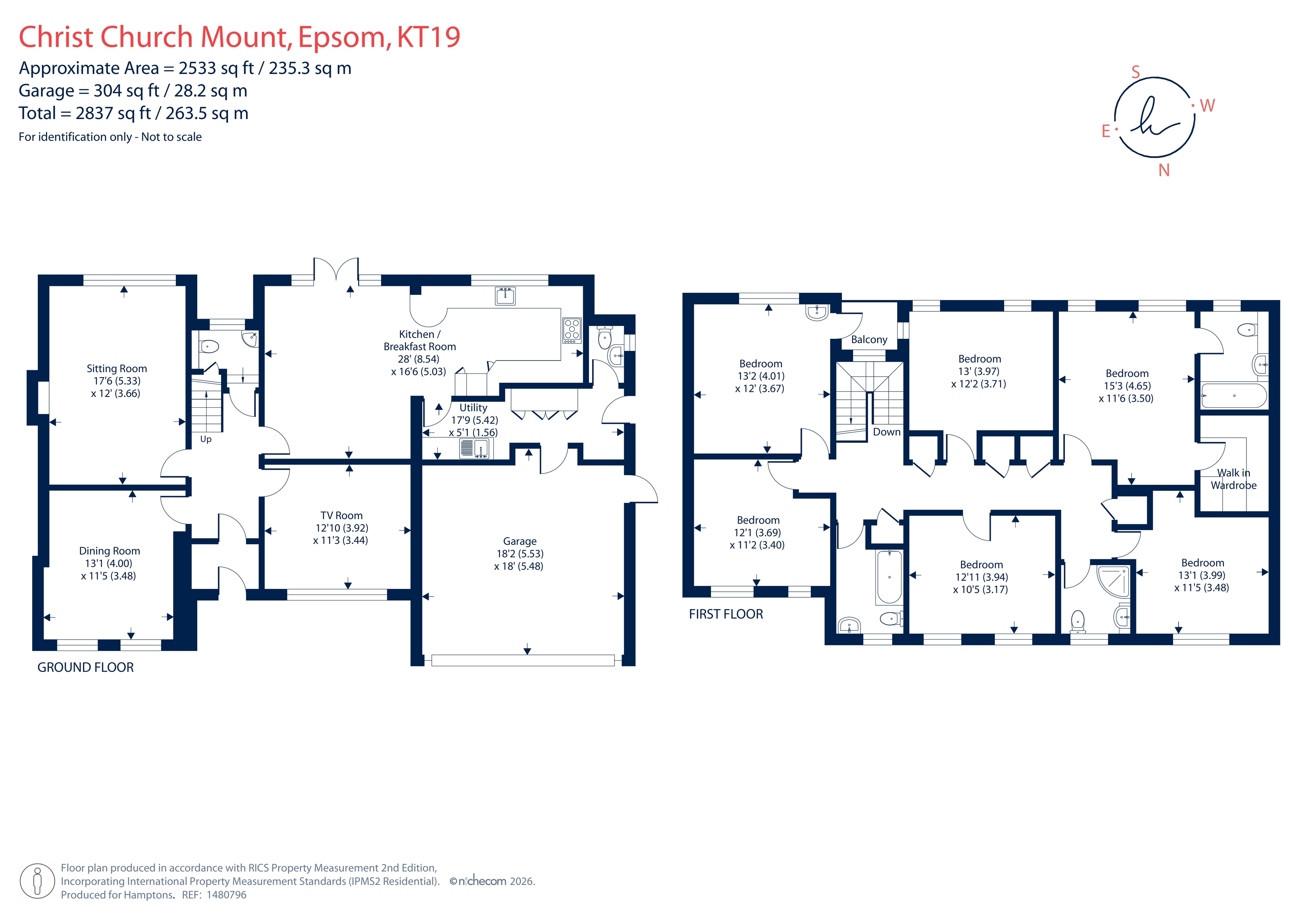 19, Christ Church Mount, Epsom floorplan