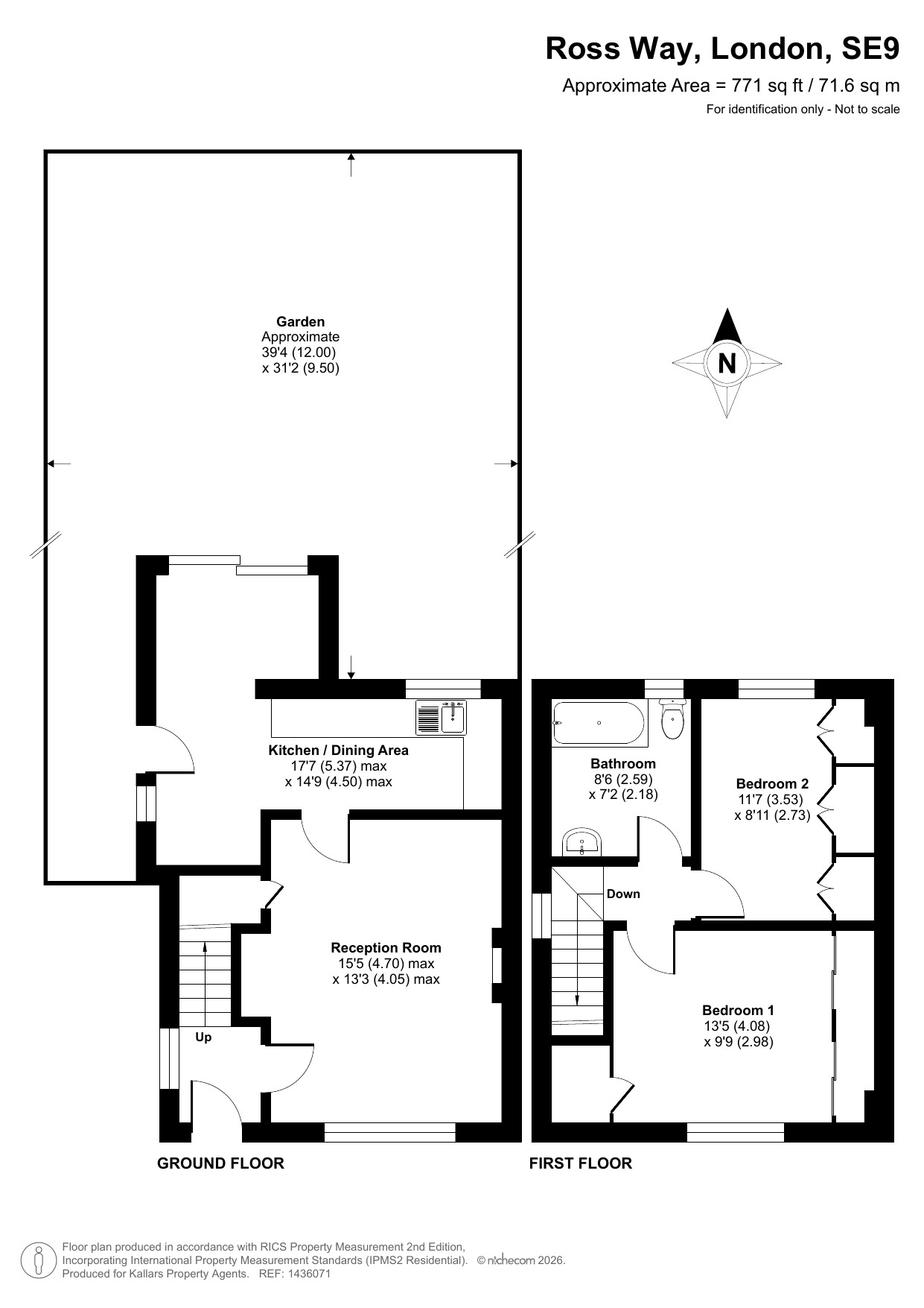 68, Ross Way, London floorplan